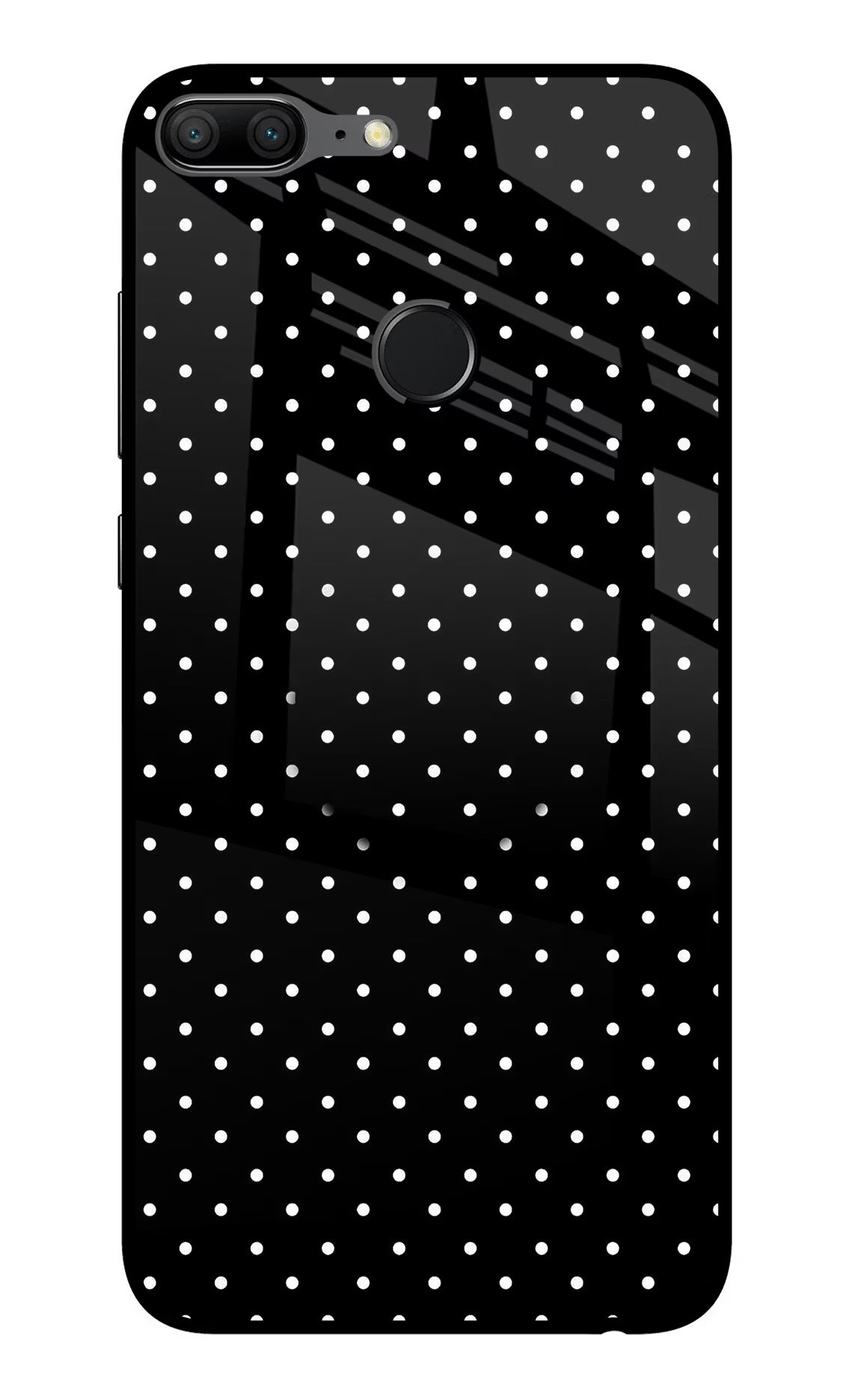 White Dots Honor 9 Lite Glass Case - White Dots Honor 9 Lite Glass Case White Dots Honor 9 Lite Glass Case