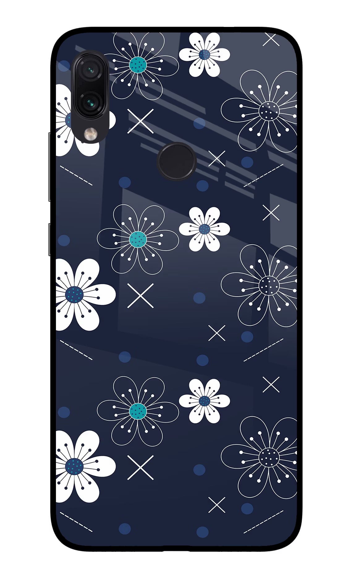 Flowers Redmi Note 7/7S/7 Pro Glass Case - Flowers Redmi Note 7/7S/7 Pro Glass Case Flowers Redmi Note 7/7S/7 Pro Glass Case