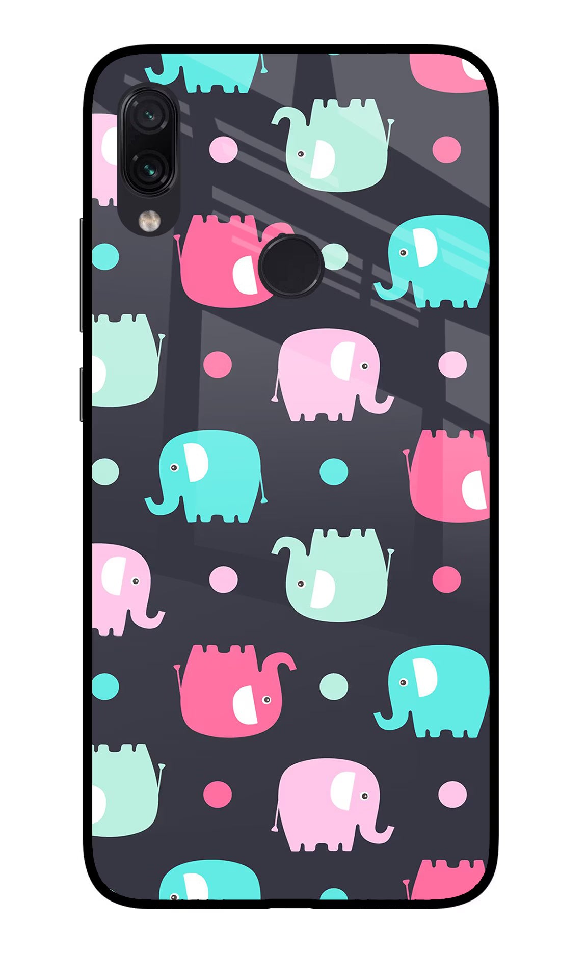 Elephants Redmi Note 7/7S/7 Pro Glass Case - Elephants Redmi Note 7/7S/7 Pro Glass Case Elephants Redmi Note 7/7S/7 Pro Glass Case