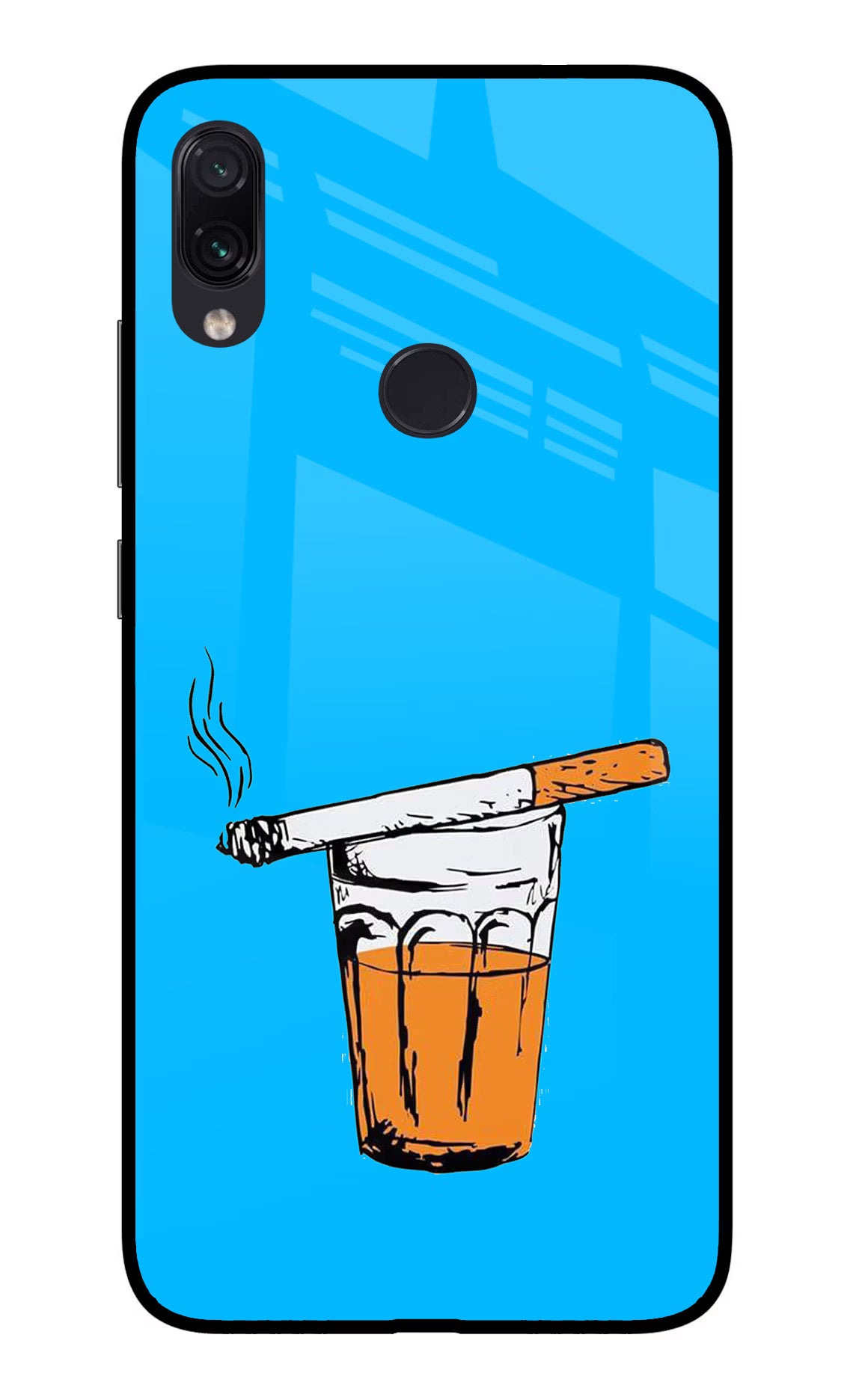 Chai Sutta Redmi Note 7/7S/7 Pro Glass Case - Chai Sutta Redmi Note 7/7S/7 Pro Glass Case Chai Sutta Redmi Note 7/7S/7 Pro Glass Case
