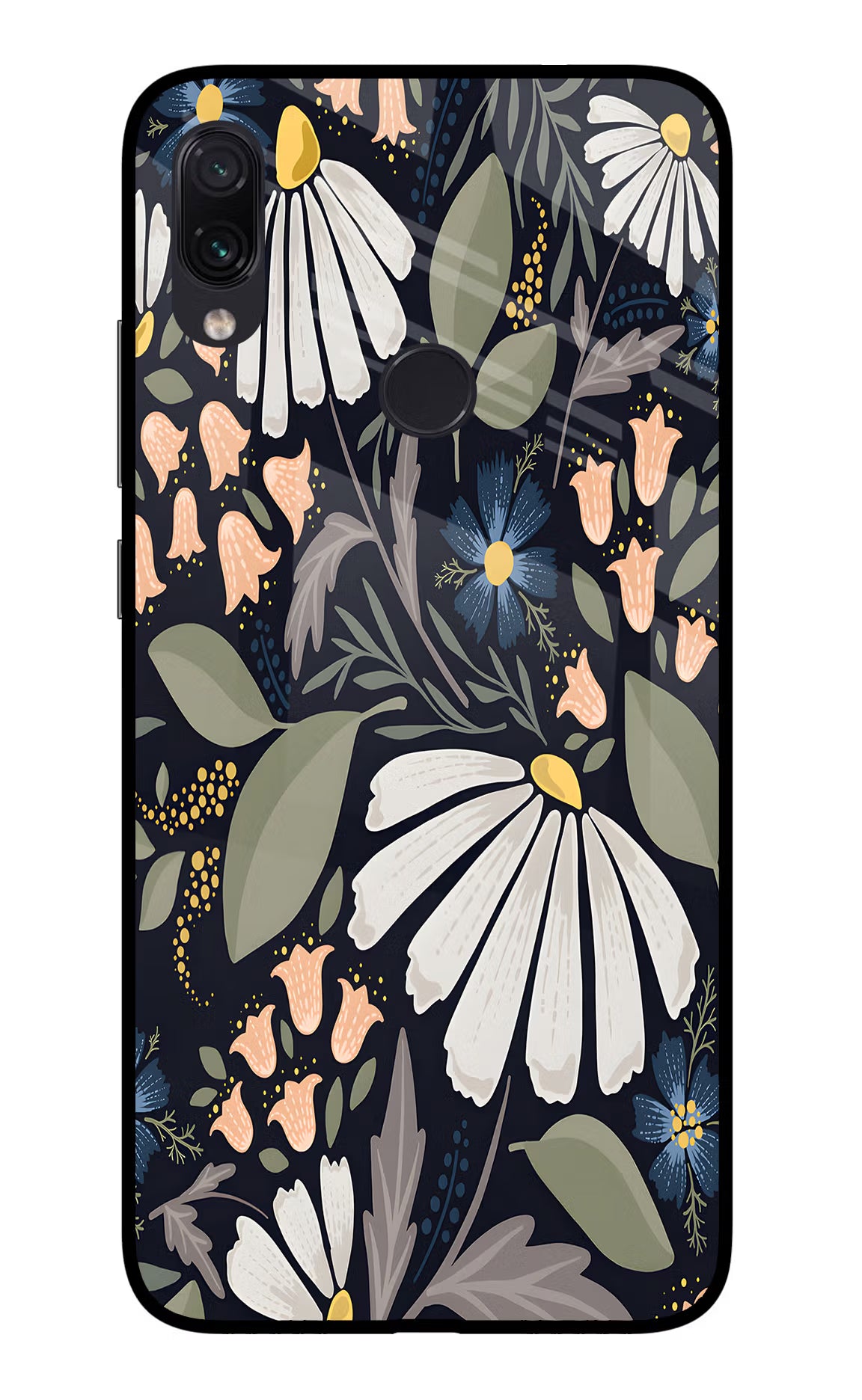 Flowers Art Redmi Note 7/7S/7 Pro Glass Case - Flowers Art Redmi Note 7/7S/7 Pro Glass Case Flowers Art Redmi Note 7/7S/7 Pro Glass Case
