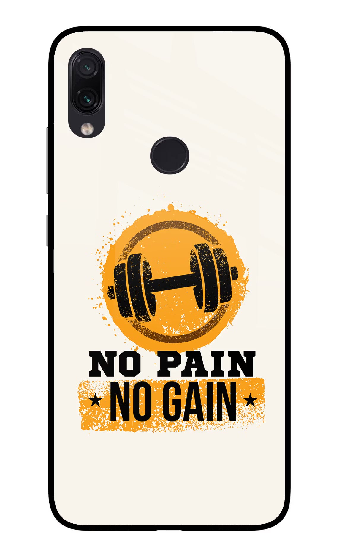 No Pain No Gain Redmi Note 7/7S/7 Pro Glass Case - No Pain No Gain Redmi Note 7/7S/7 Pro Glass Case No Pain No Gain Redmi Note 7/7S/7 Pro Glass Case