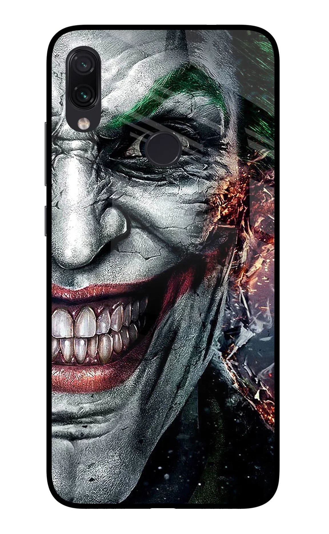 Joker Cam Redmi Note 7/7S/7 Pro Glass Case - Joker Cam Redmi Note 7/7S/7 Pro Glass Case Joker Cam Redmi Note 7/7S/7 Pro Glass Case