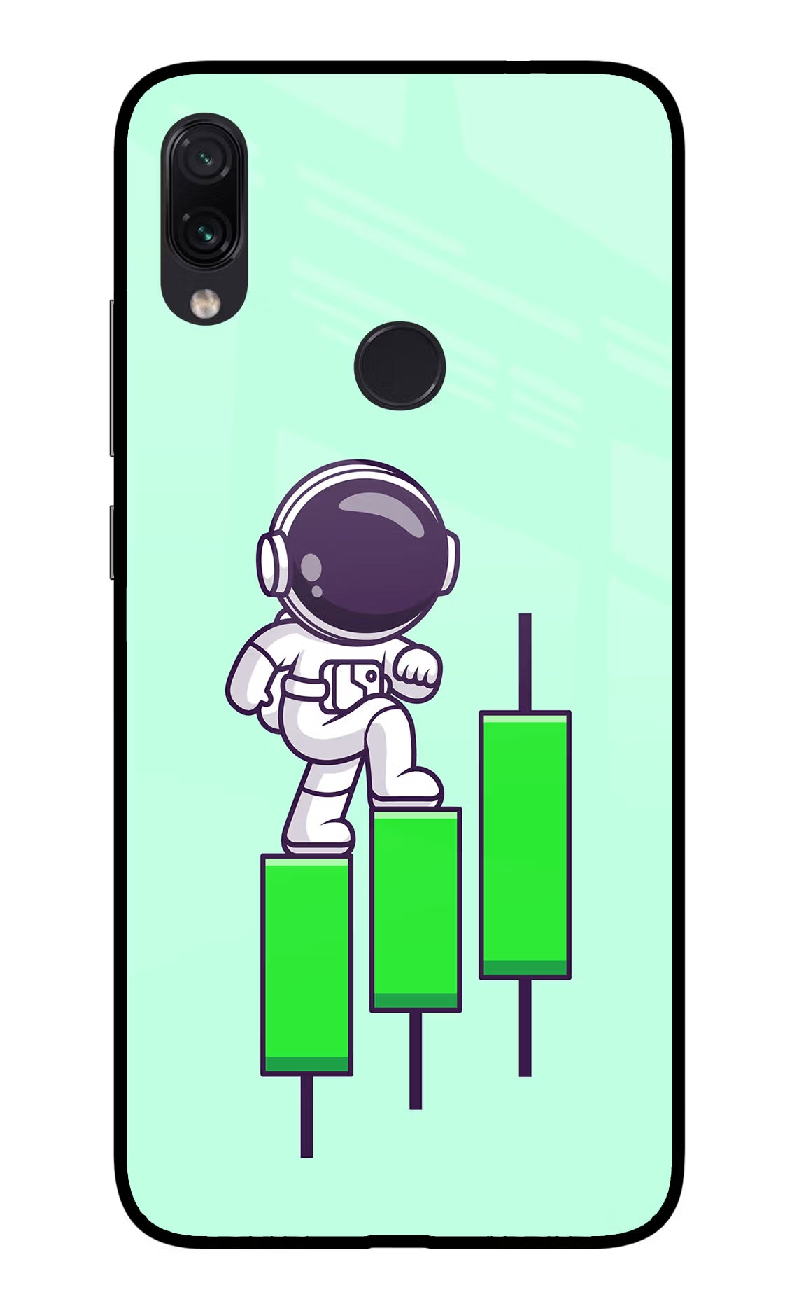 Astronaut Trader Redmi Note 7/7S/7 Pro Glass Case - Astronaut Trader Redmi Note 7/7S/7 Pro Glass Case Astronaut Trader Redmi Note 7/7S/7 Pro Glass Case