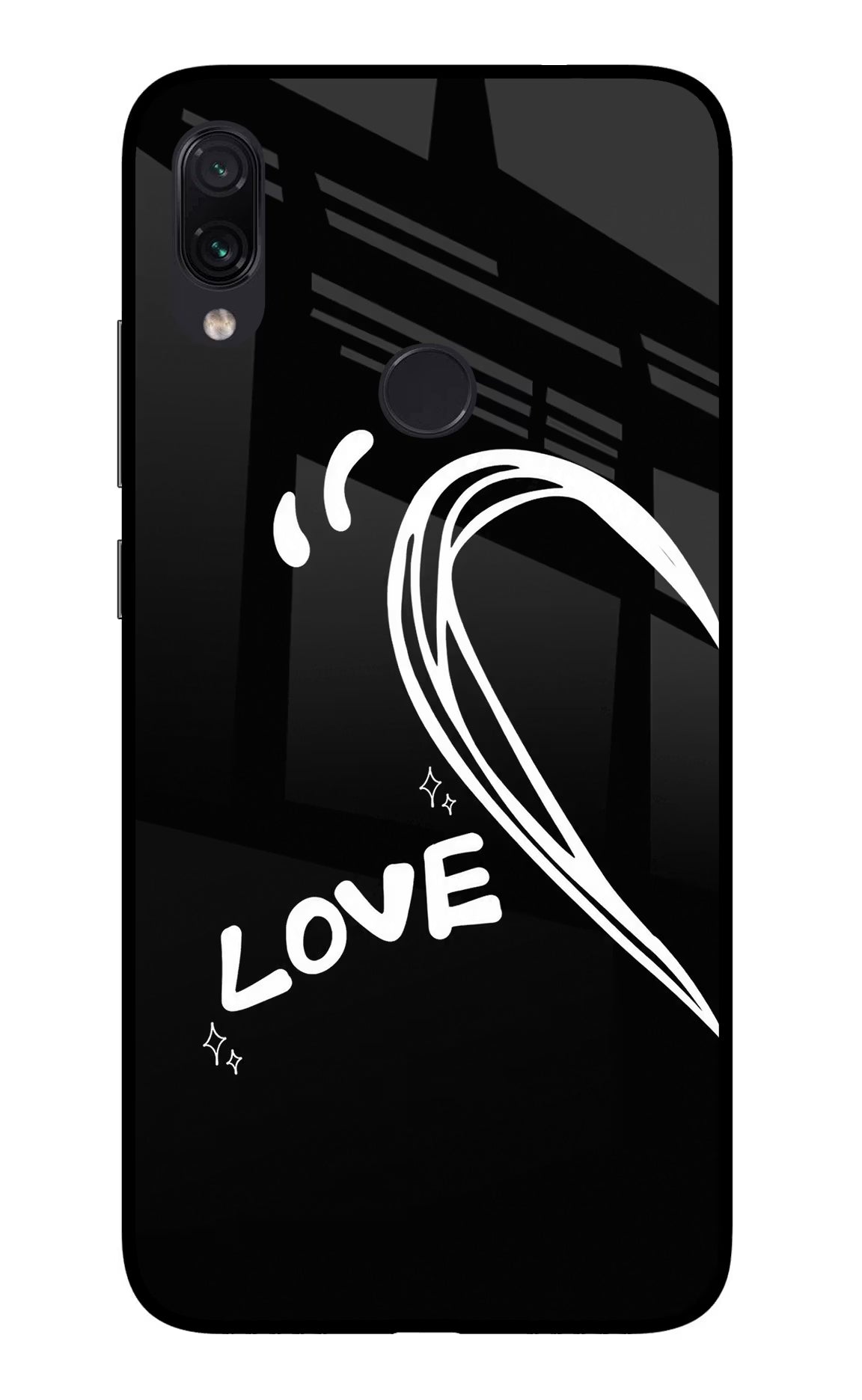 Love Line Redmi Note 7/7S/7 Pro Glass Case - Love Line Redmi Note 7/7S/7 Pro Glass Case Love Line Redmi Note 7/7S/7 Pro Glass Case