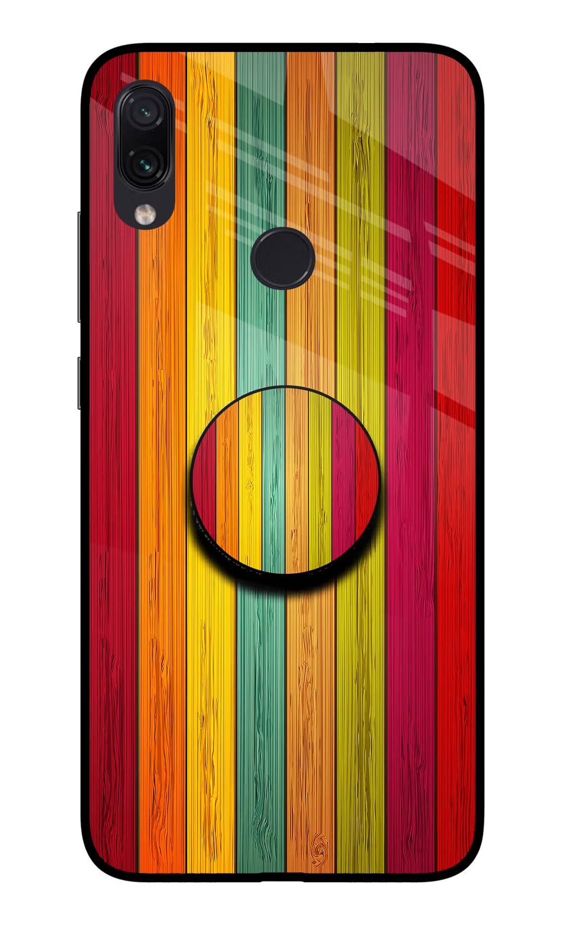 Multicolor Wooden Redmi Note 7/7S/7 Pro Glass Case - Multicolor Wooden Redmi Note 7/7S/7 Pro Glass Case Multicolor Wooden Redmi Note 7/7S/7 Pro Glass Case