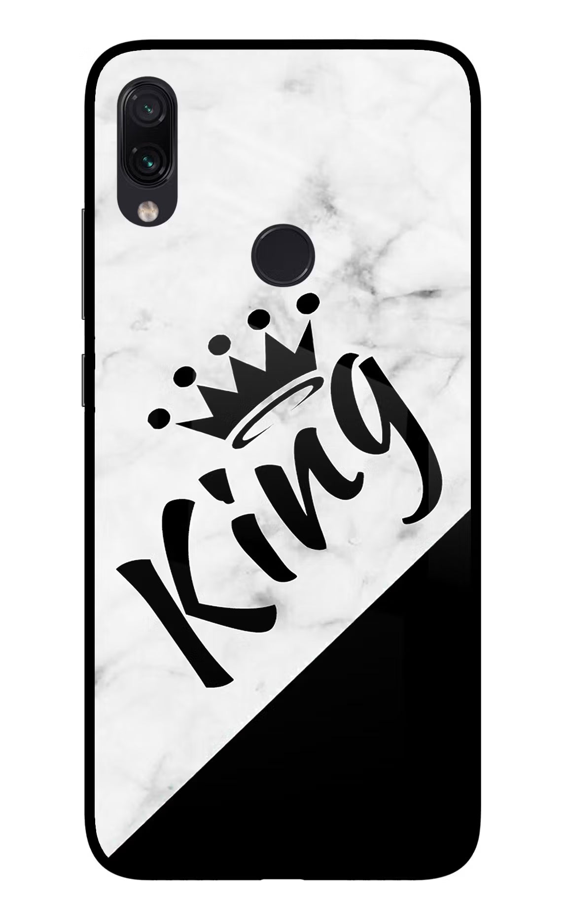 King Redmi Note 7 Pro Glass Case - King Redmi Note 7 Pro Glass Case King Redmi Note 7 Pro Glass Case