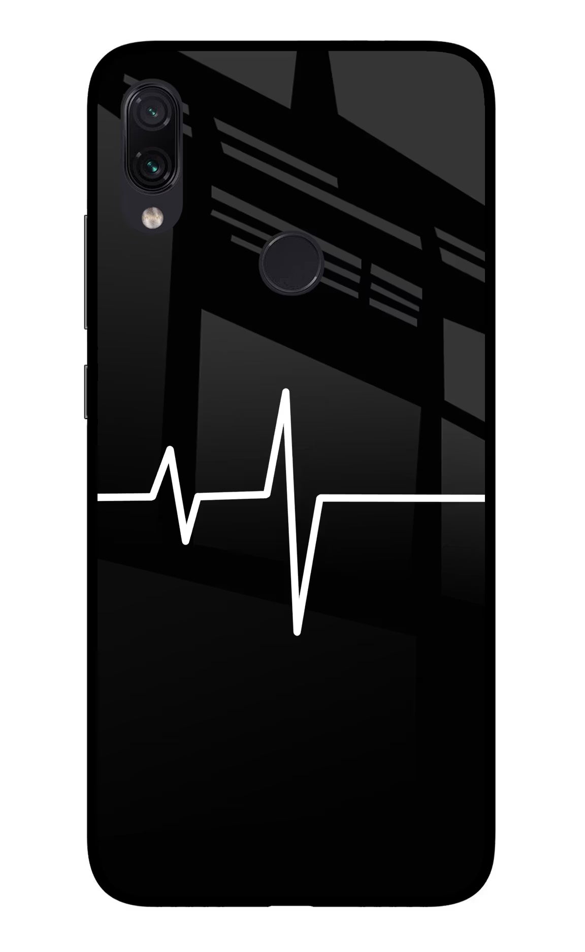 Heart Beats Redmi Note 7 Pro Glass Case - Heart Beats Redmi Note 7 Pro Glass Case Heart Beats Redmi Note 7 Pro Glass Case