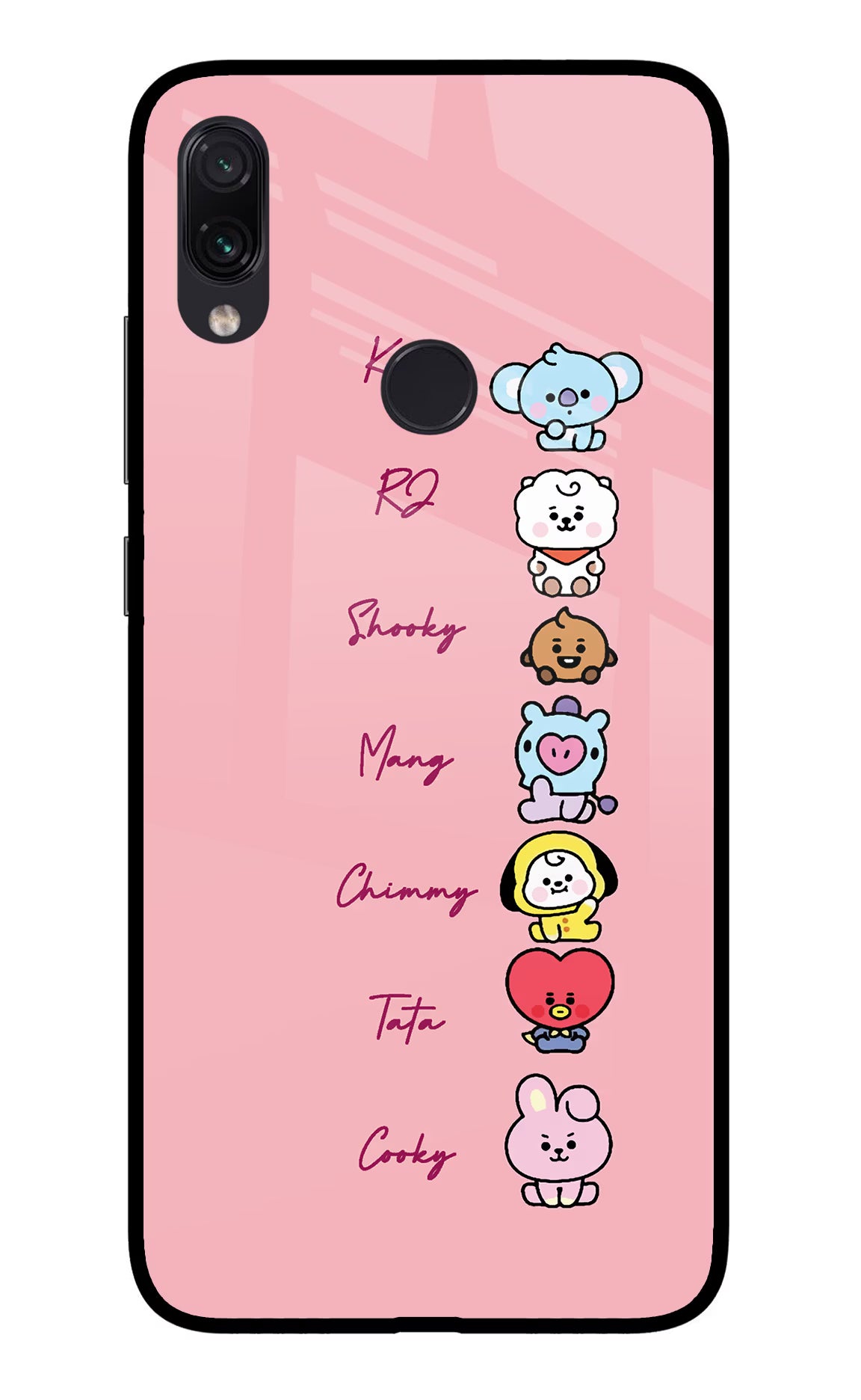 BTS names Redmi Note 7 Pro Glass Case - BTS names Redmi Note 7 Pro Glass Case BTS names Redmi Note 7 Pro Glass Case