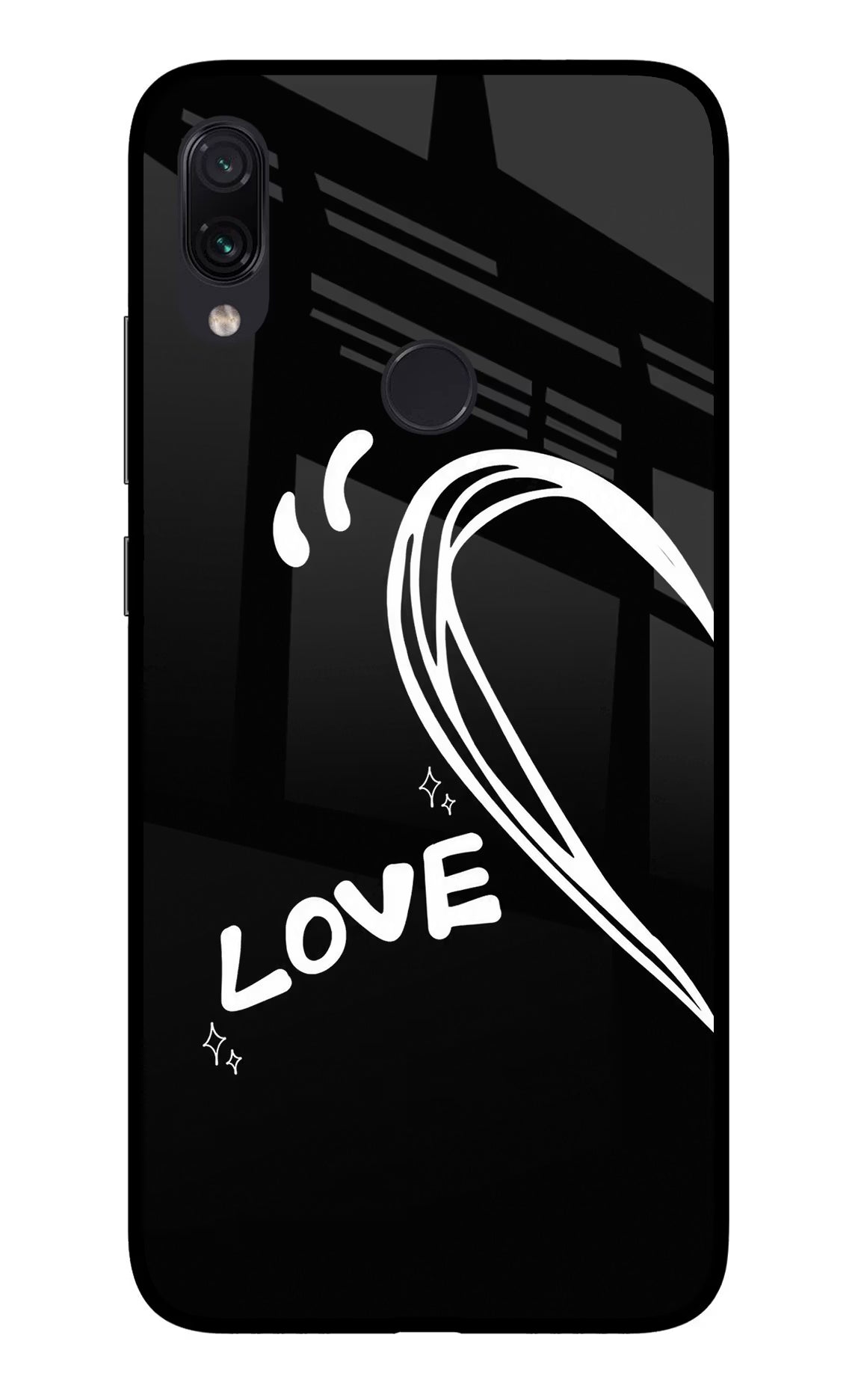 Love Line Redmi Note 7 Pro Glass Case - Love Line Redmi Note 7 Pro Glass Case Love Line Redmi Note 7 Pro Glass Case