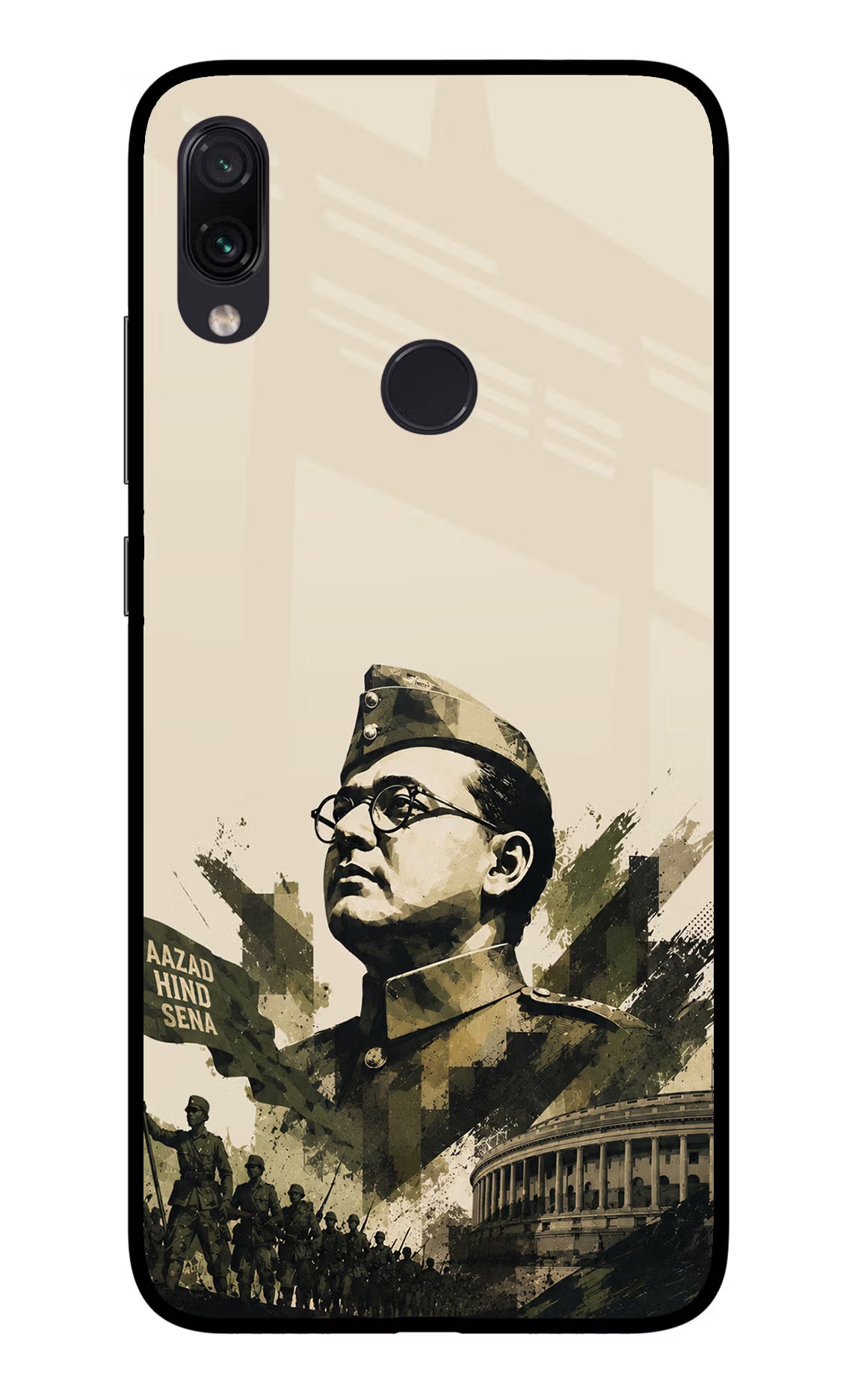 Netaji Rising Redmi Note 7 Pro Glass Case - Netaji Rising Redmi Note 7 Pro Glass Case Netaji Rising Redmi Note 7 Pro Glass Case