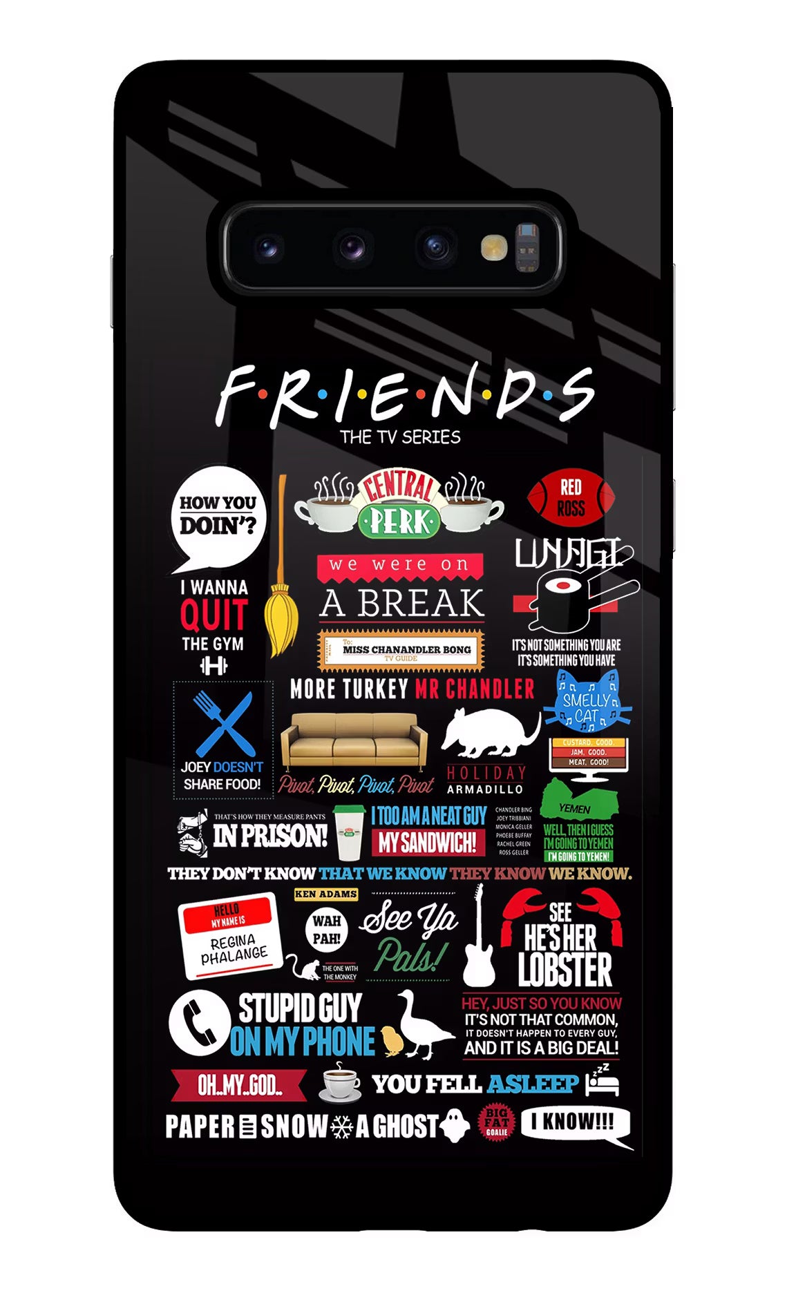 FRIENDS Samsung S10 Plus Glass Case - FRIENDS Samsung S10 Plus Glass Case FRIENDS Samsung S10 Plus Glass Case