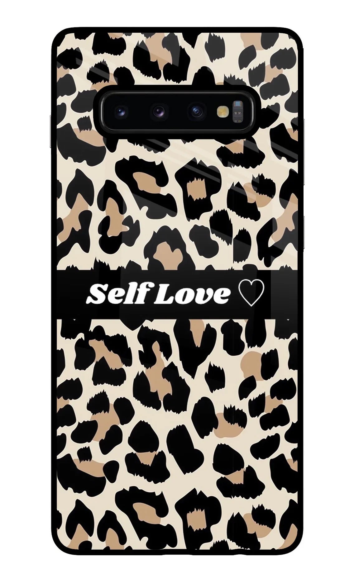 Leopard Print Self Love Samsung S10 Plus Glass Case - Leopard Print Self Love Samsung S10 Plus Glass Case Leopard Print Self Love Samsung S10 Plus Glass Case
