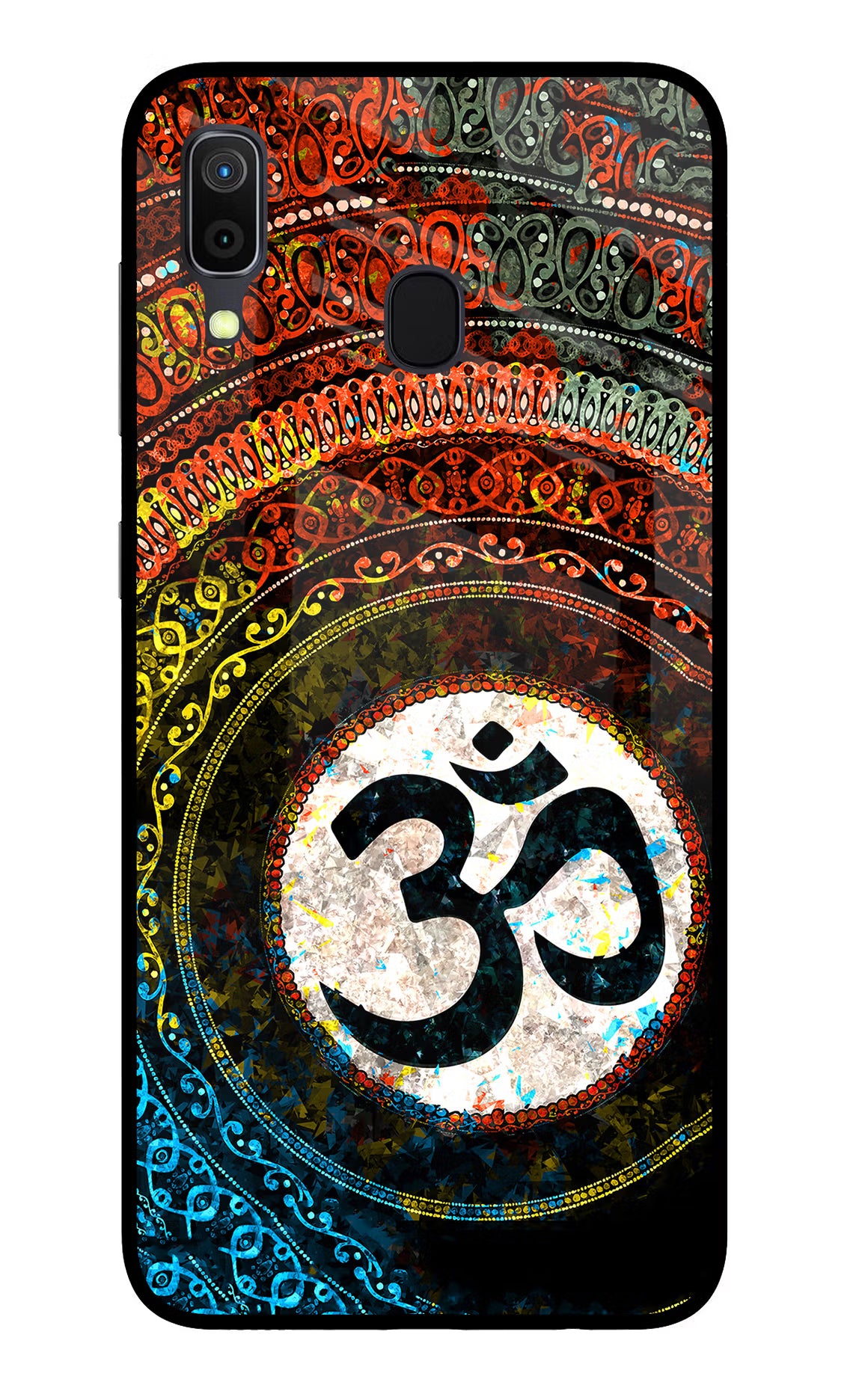 Om Cultural Samsung A30 Glass Case - Om Cultural Samsung A30 Glass Case Om Cultural Samsung A30 Glass Case