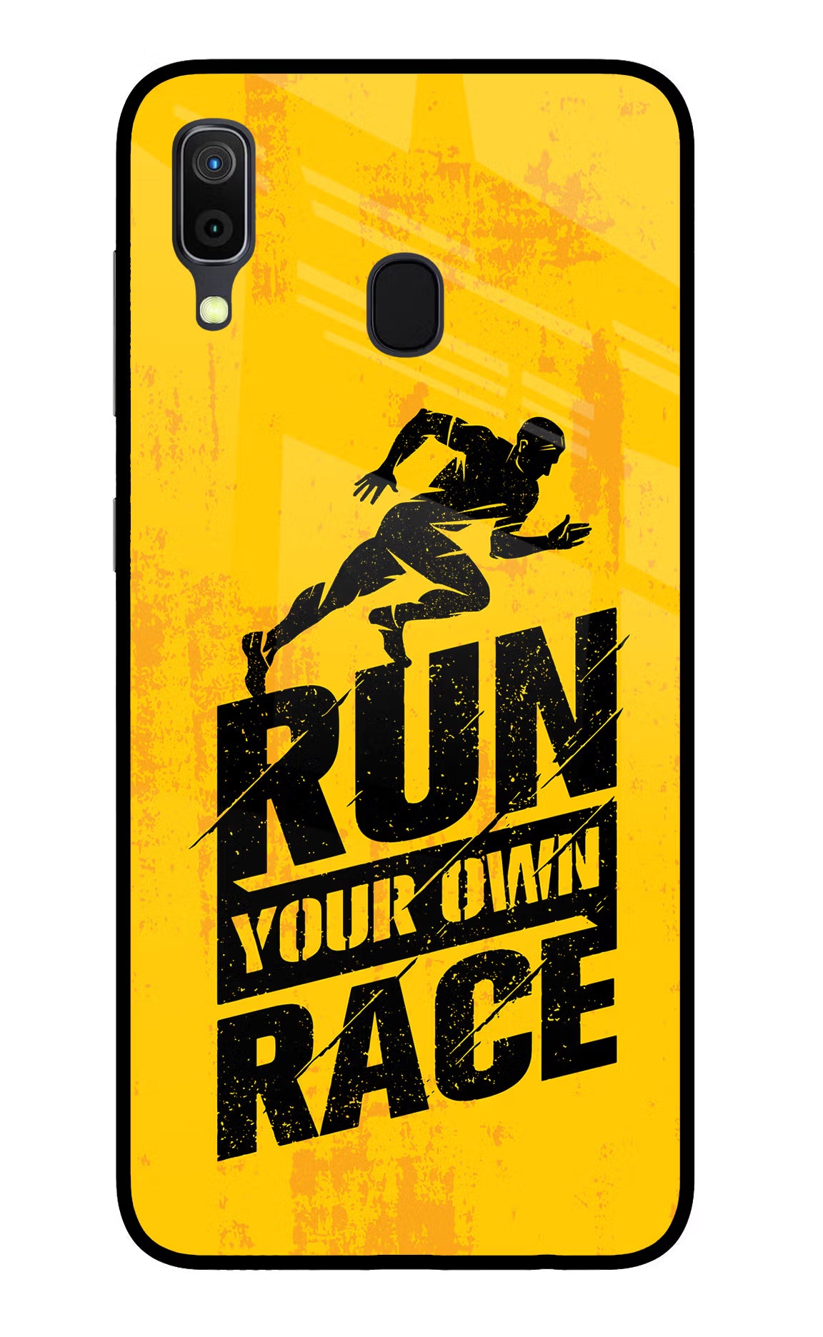 Run Your Own Race Samsung A30 Glass Case - Run Your Own Race Samsung A30 Glass Case Run Your Own Race Samsung A30 Glass Case