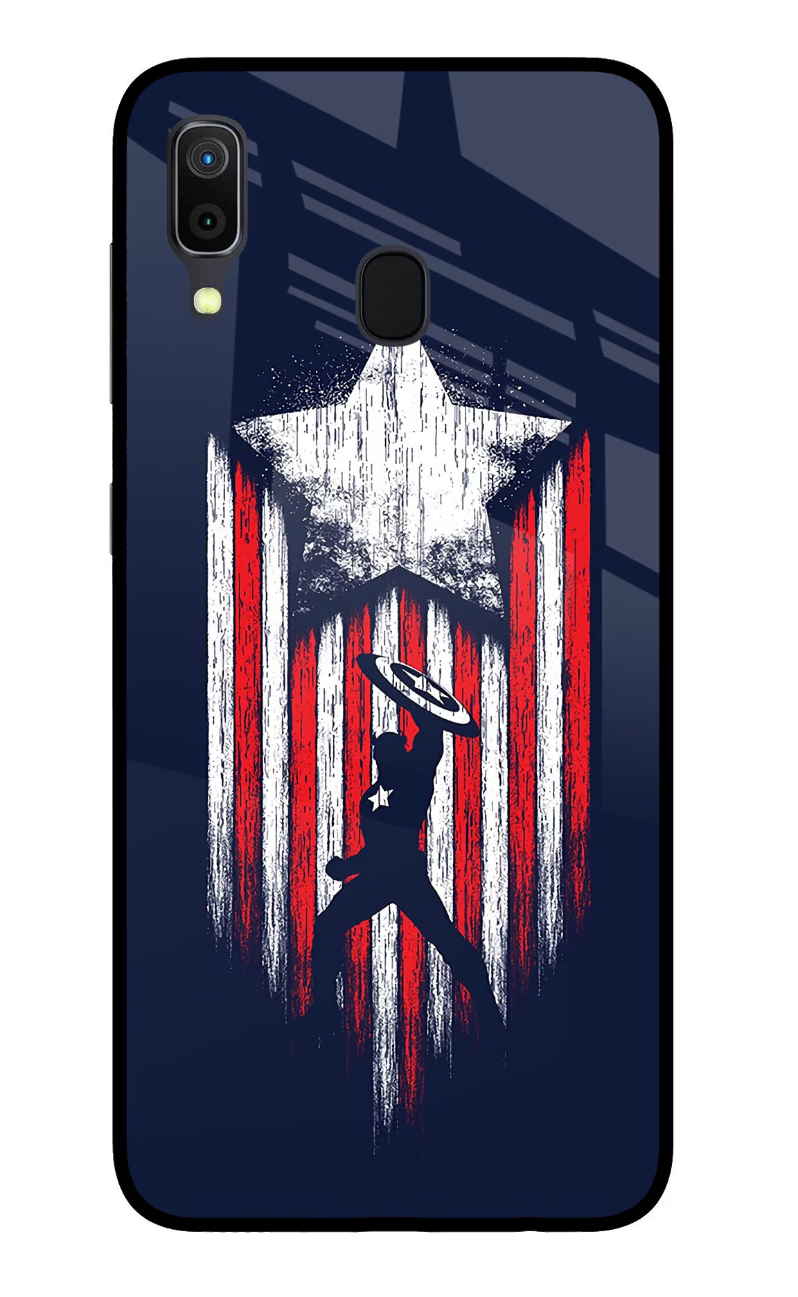 Captain America Marvel Art Samsung A30 Glass Case - Captain America Marvel Art Samsung A30 Glass Case Captain America Marvel Art Samsung A30 Glass Case
