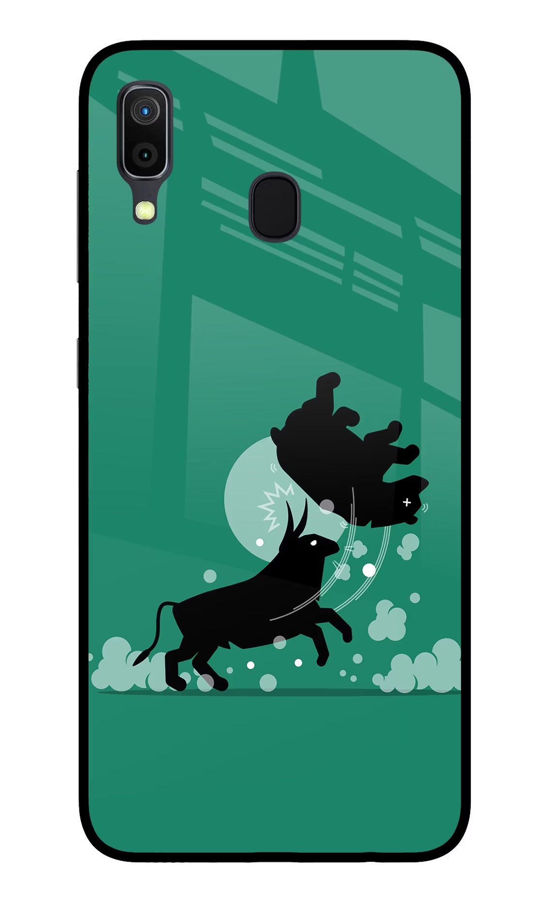 Bull Conqueror Samsung A30 Glass Case - Bull Conqueror Samsung A30 Glass Case Bull Conqueror Samsung A30 Glass Case