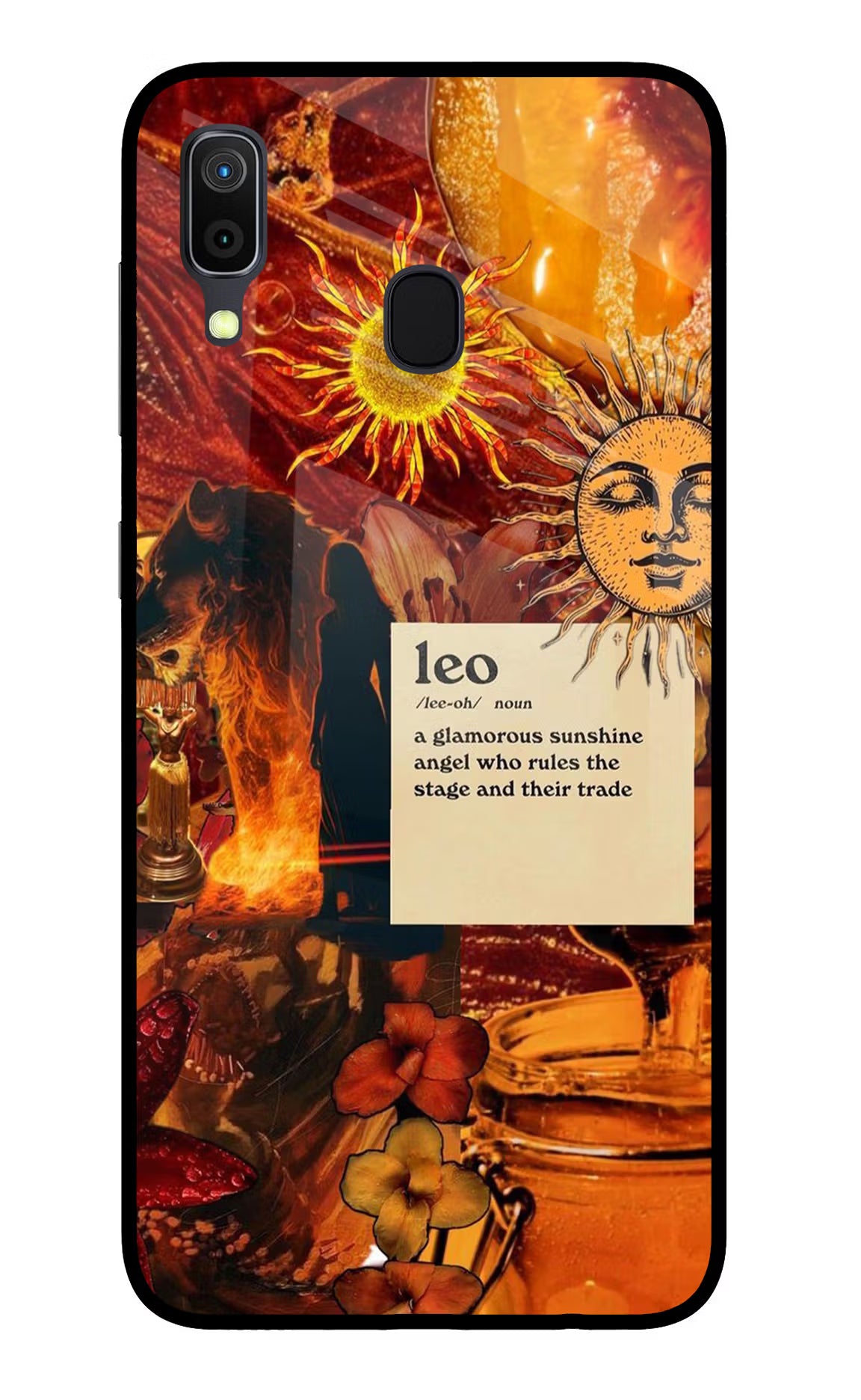 Leo Zodiac Samsung A30 Glass Case - Leo Zodiac Samsung A30 Glass Case Leo Zodiac Samsung A30 Glass Case