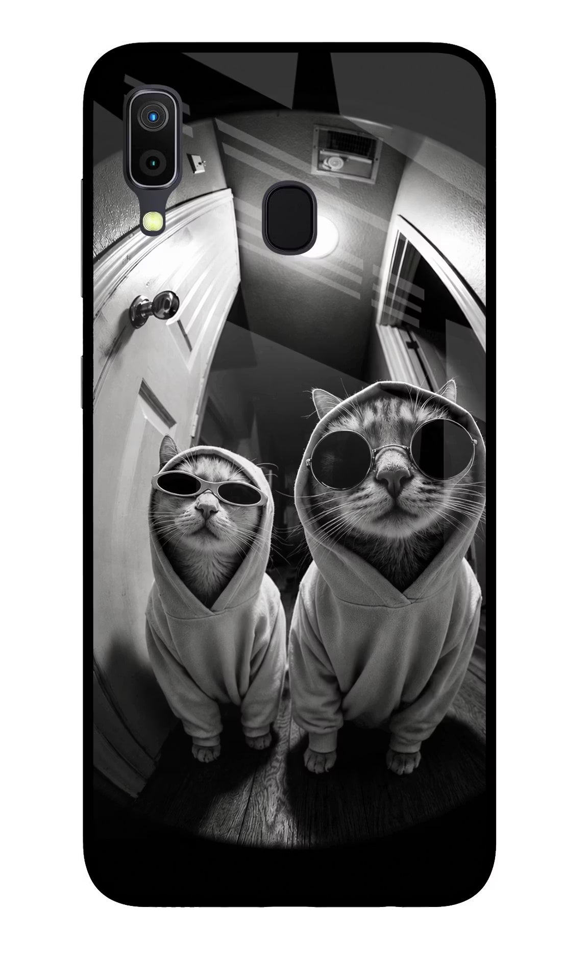 Hood Cats Samsung A30 Glass Case - Hood Cats Samsung A30 Glass Case Hood Cats Samsung A30 Glass Case