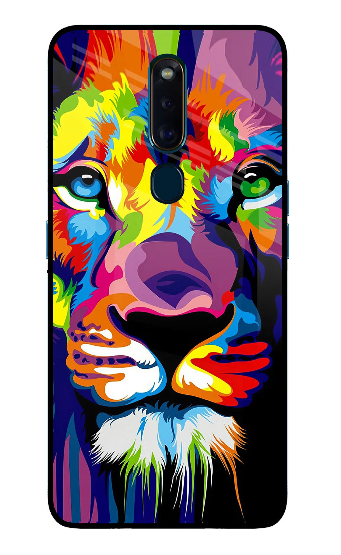 Lion Oppo F11 Pro Glass Case - Lion Oppo F11 Pro Glass Case Lion Oppo F11 Pro Glass Case