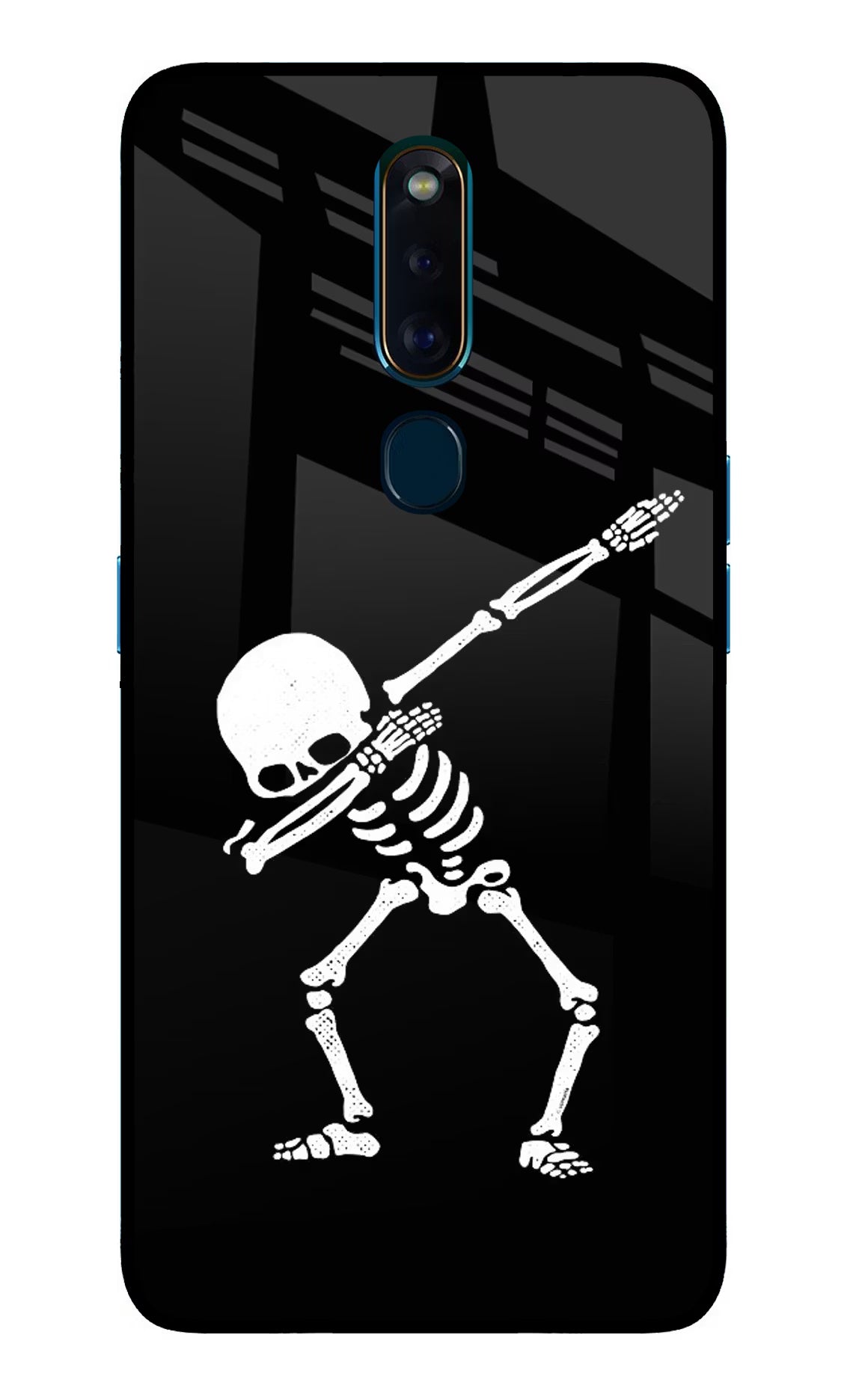 Dabbing Skeleton Art Oppo F11 Pro Glass Case - Dabbing Skeleton Art Oppo F11 Pro Glass Case Dabbing Skeleton Art Oppo F11 Pro Glass Case