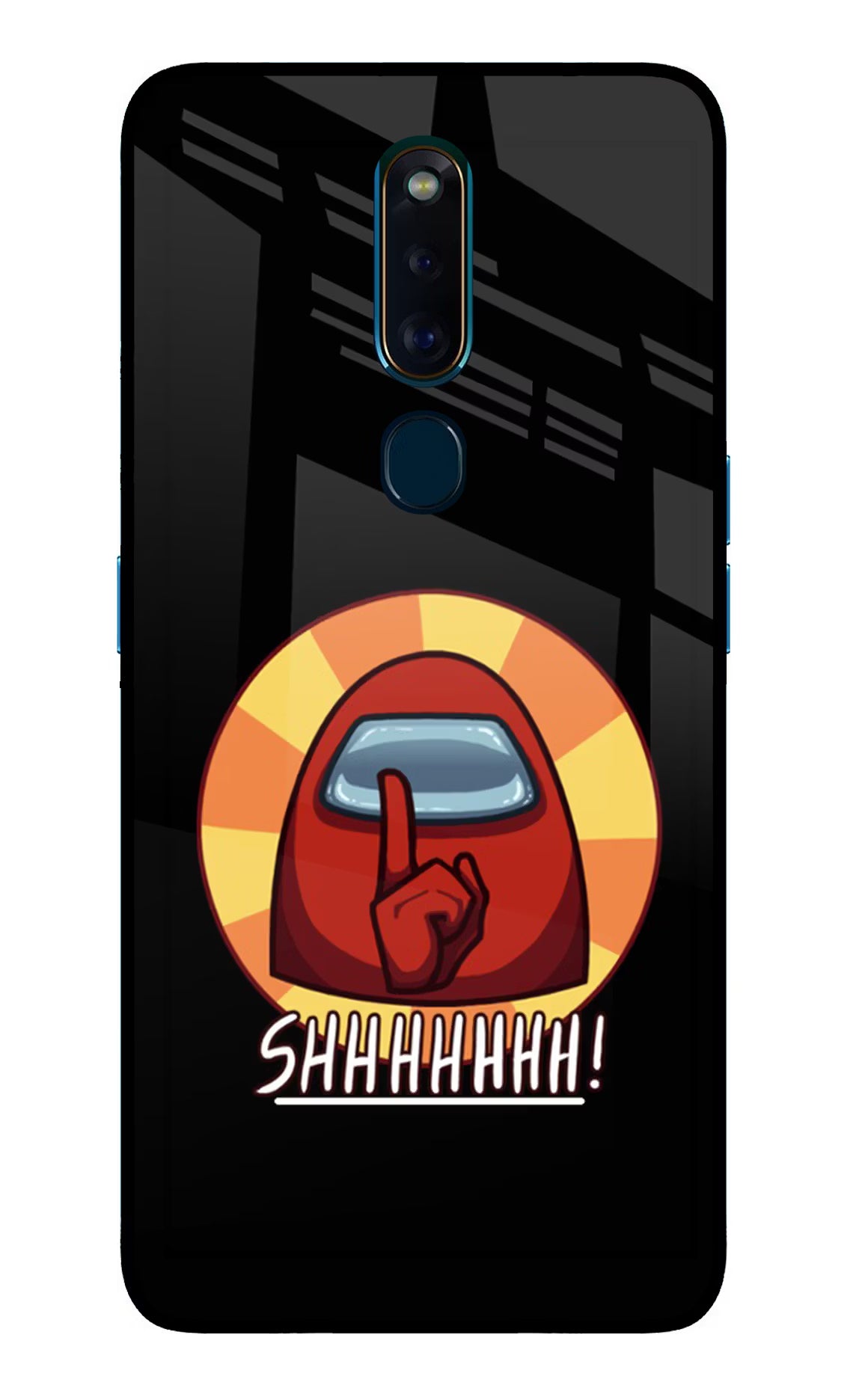 Among Us Shhh! Oppo F11 Pro Glass Case - Among Us Shhh! Oppo F11 Pro Glass Case Among Us Shhh! Oppo F11 Pro Glass Case