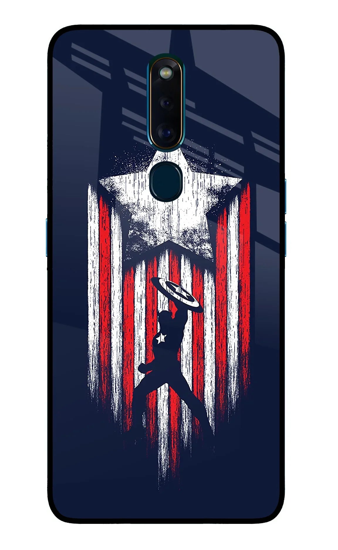 Captain America Marvel Art Oppo F11 Pro Glass Case - Captain America Marvel Art Oppo F11 Pro Glass Case Captain America Marvel Art Oppo F11 Pro Glass Case
