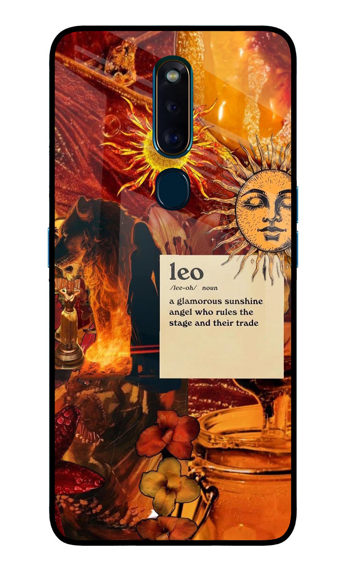 Leo Zodiac Oppo F11 Pro Glass Case - Leo Zodiac Oppo F11 Pro Glass Case Leo Zodiac Oppo F11 Pro Glass Case