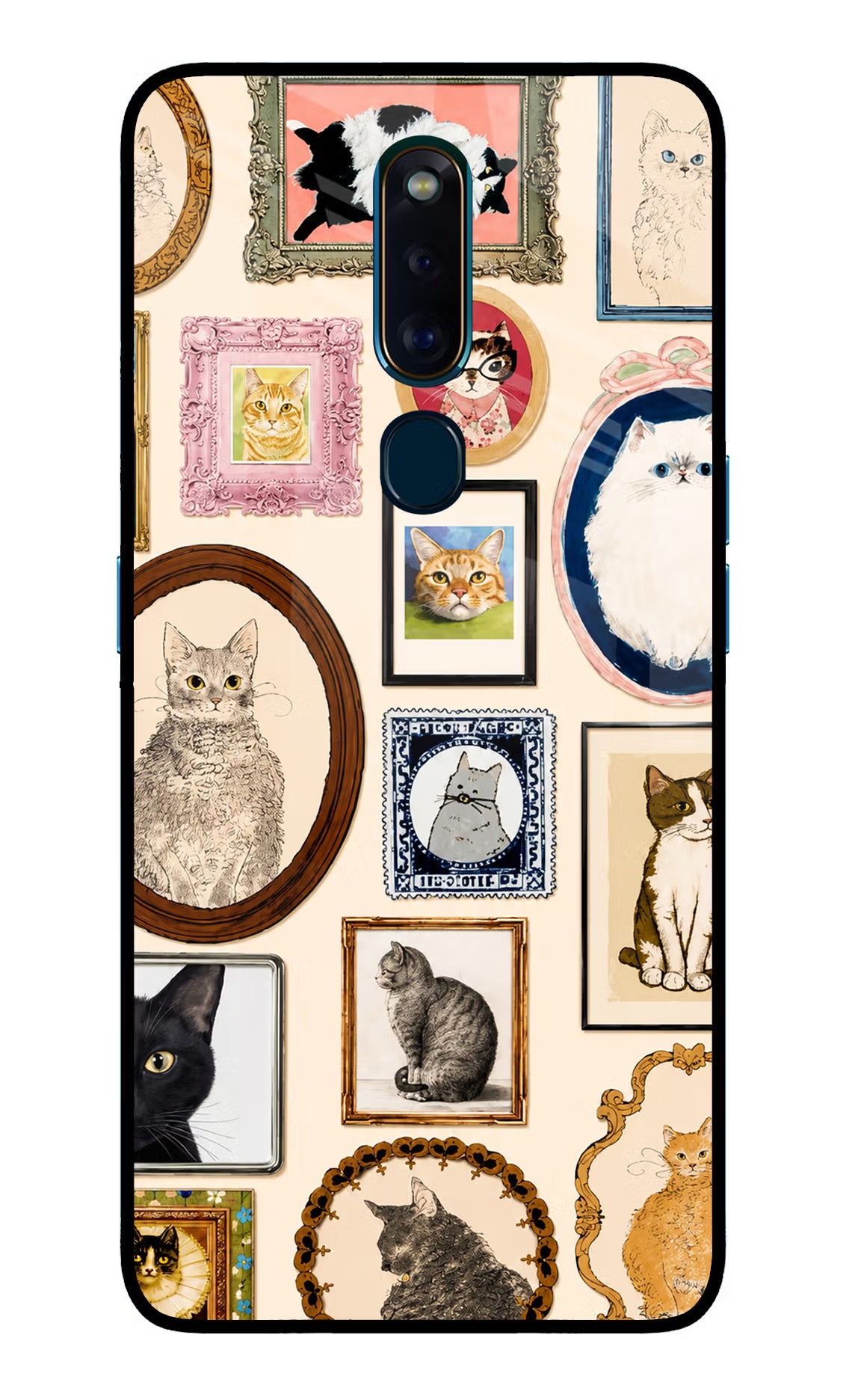 Mirror Cats Oppo F11 Pro Glass Case - Mirror Cats Oppo F11 Pro Glass Case Mirror Cats Oppo F11 Pro Glass Case