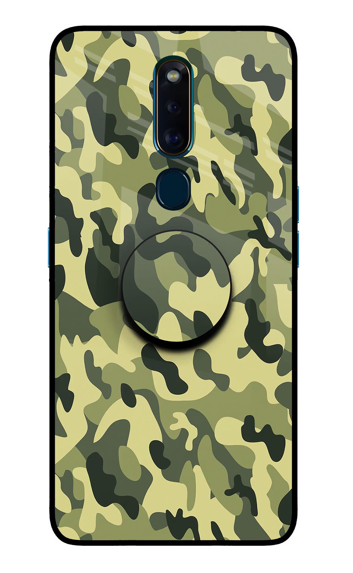 Camouflage Oppo F11 Pro Glass Case - Camouflage Oppo F11 Pro Glass Case Camouflage Oppo F11 Pro Glass Case