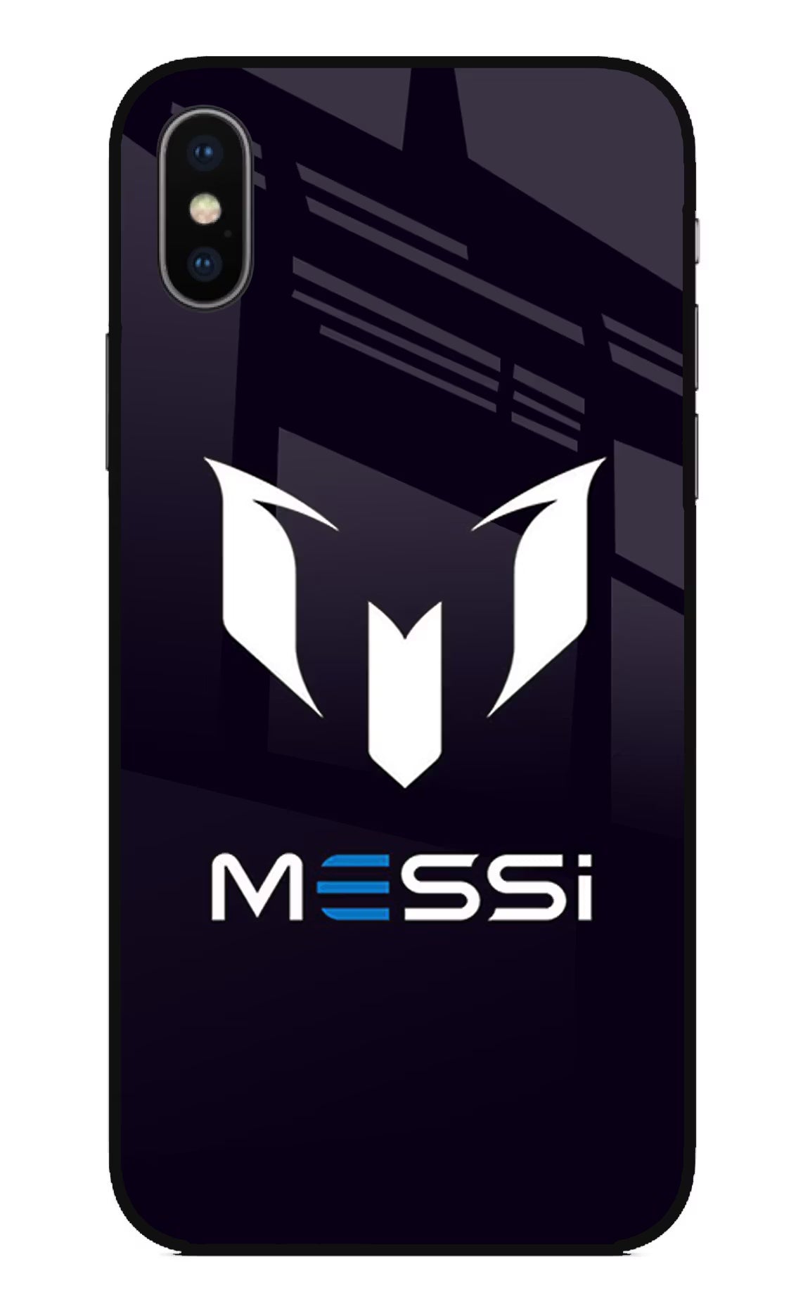 Messi Logo iPhone XS Glass Case - Messi Logo iPhone XS Glass Case Messi Logo iPhone XS Glass Case