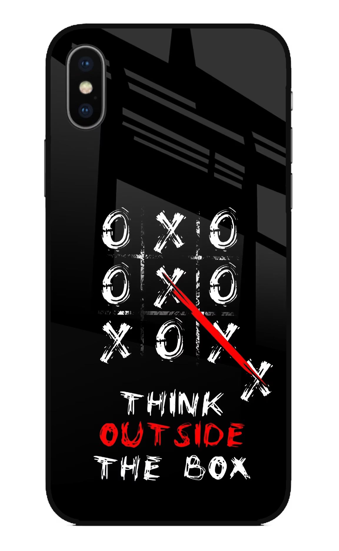 Think out of the BOX iPhone XS Glass Case - Think out of the BOX iPhone XS Glass Case Think out of the BOX iPhone XS Glass Case