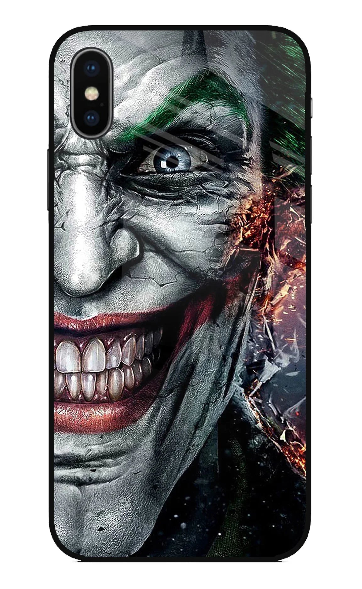 Joker Cam iPhone XS Glass Case - Joker Cam iPhone XS Glass Case Joker Cam iPhone XS Glass Case