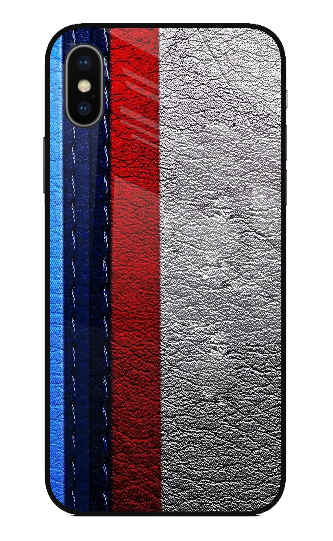 BMW Stripes iPhone XS Glass Case - BMW Stripes iPhone XS Glass Case BMW Stripes iPhone XS Glass Case