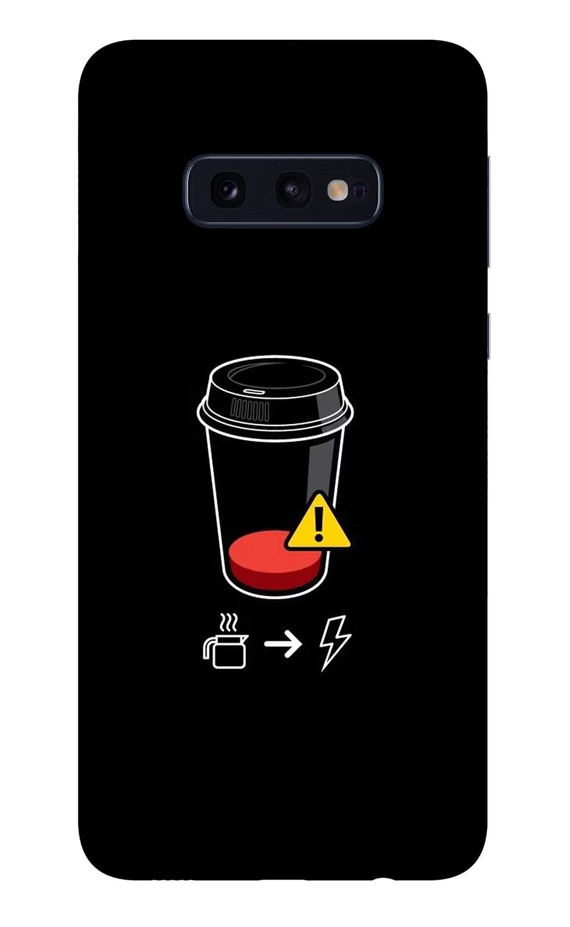 Coffee Samsung S10E Back Cover - Coffee Samsung S10E Glass Case Back Cover by Casekaro Coffee Samsung S10E Glass Case Back Cover by Casekaro
