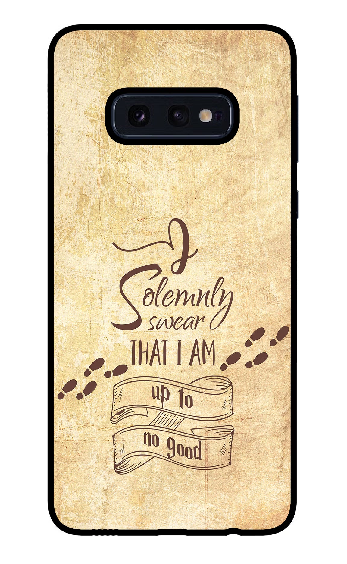 I Solemnly swear that i up to no good Samsung S10E Back Cover - I Solemnly swear that i up to no good Samsung S10E Glass Case Back Cover by Casekaro I Solemnly swear that i up to no good Samsung S10E Glass Case Back Cover by Casekaro