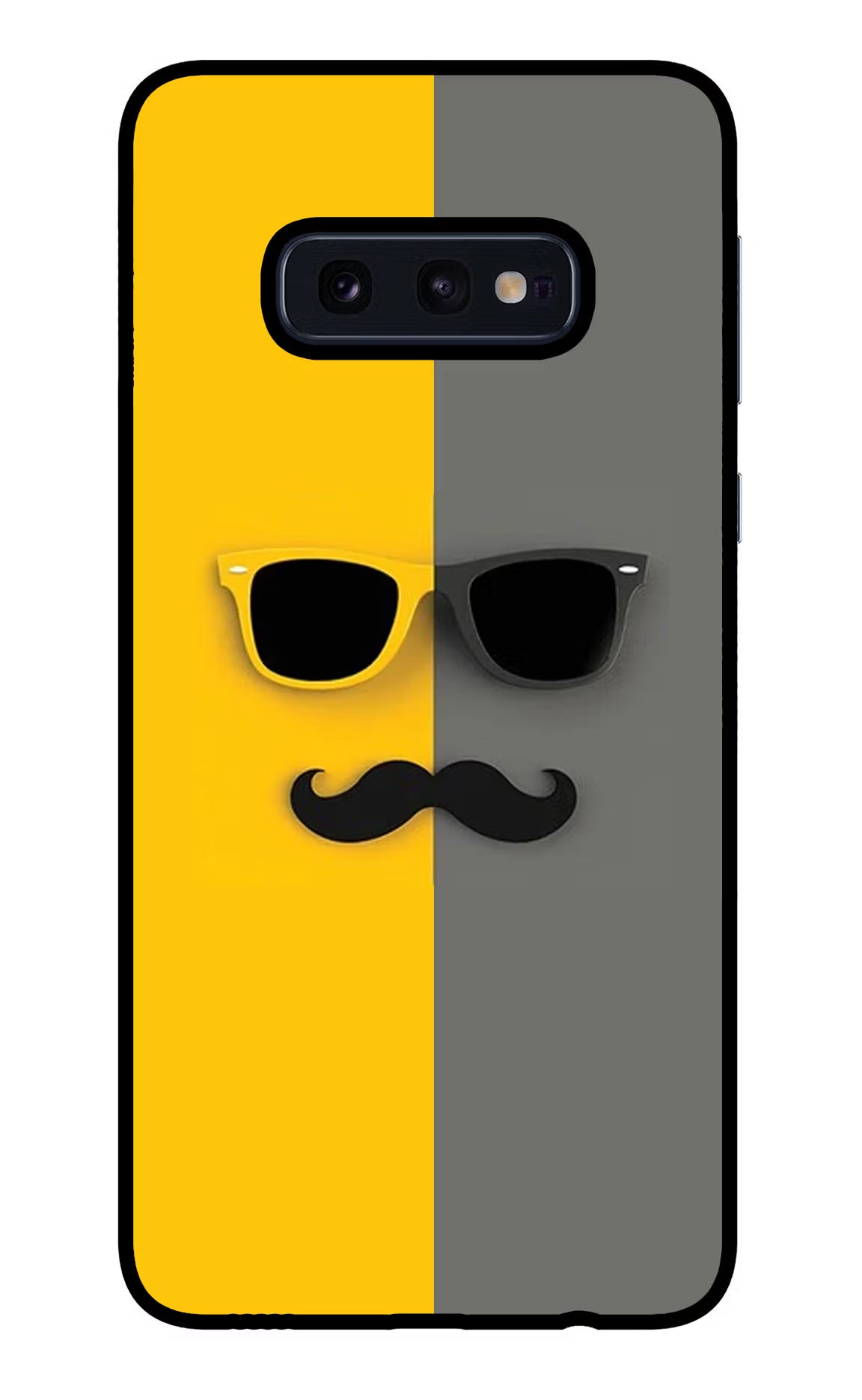 Sunglasses with Mustache Samsung S10E Back Cover - Sunglasses with Mustache Samsung S10E Glass Case Back Cover by Casekaro Sunglasses with Mustache Samsung S10E Glass Case Back Cover by Casekaro