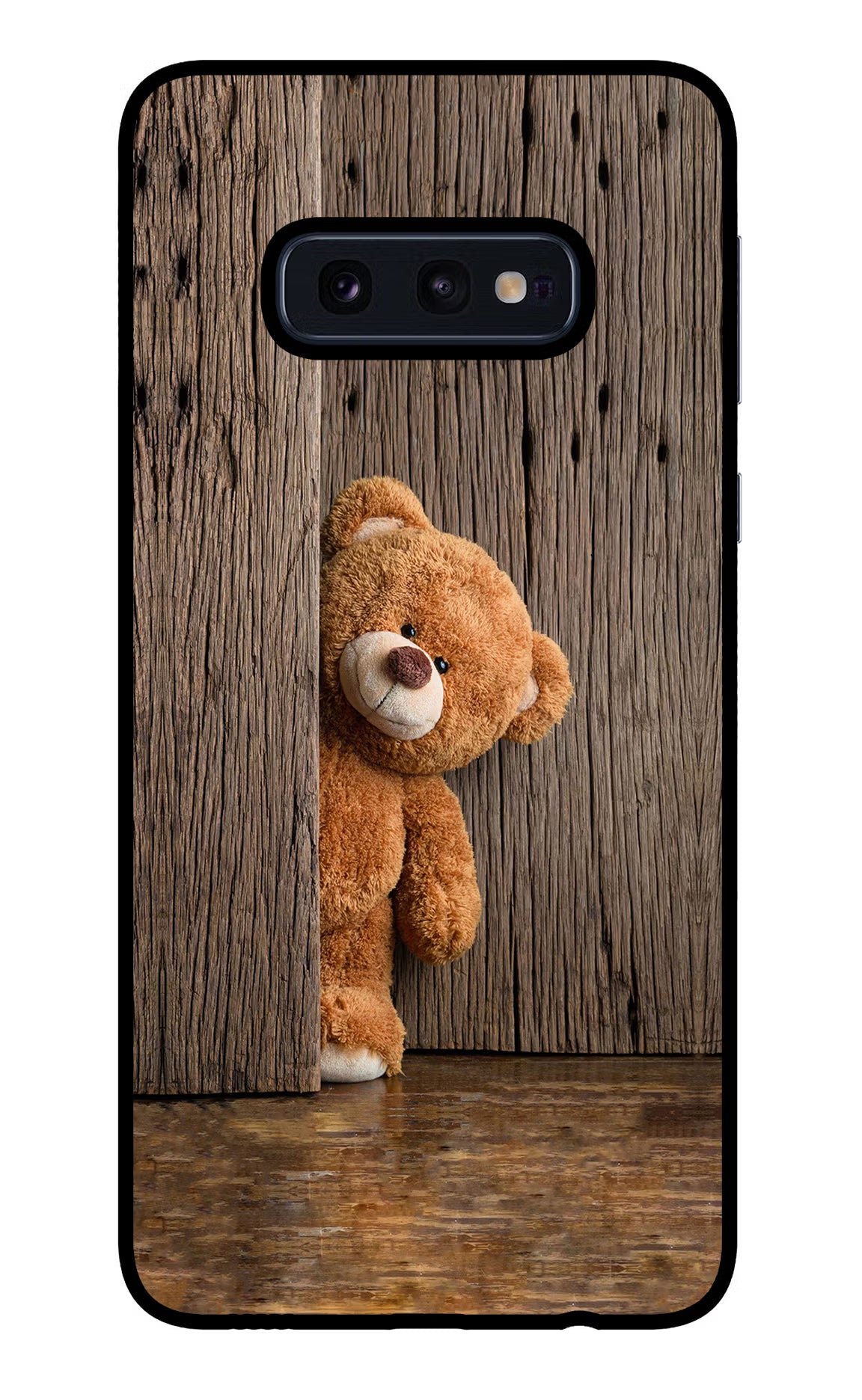 Teddy Wooden Samsung S10E Back Cover - Teddy Wooden Samsung S10E Glass Case Back Cover by Casekaro Teddy Wooden Samsung S10E Glass Case Back Cover by Casekaro