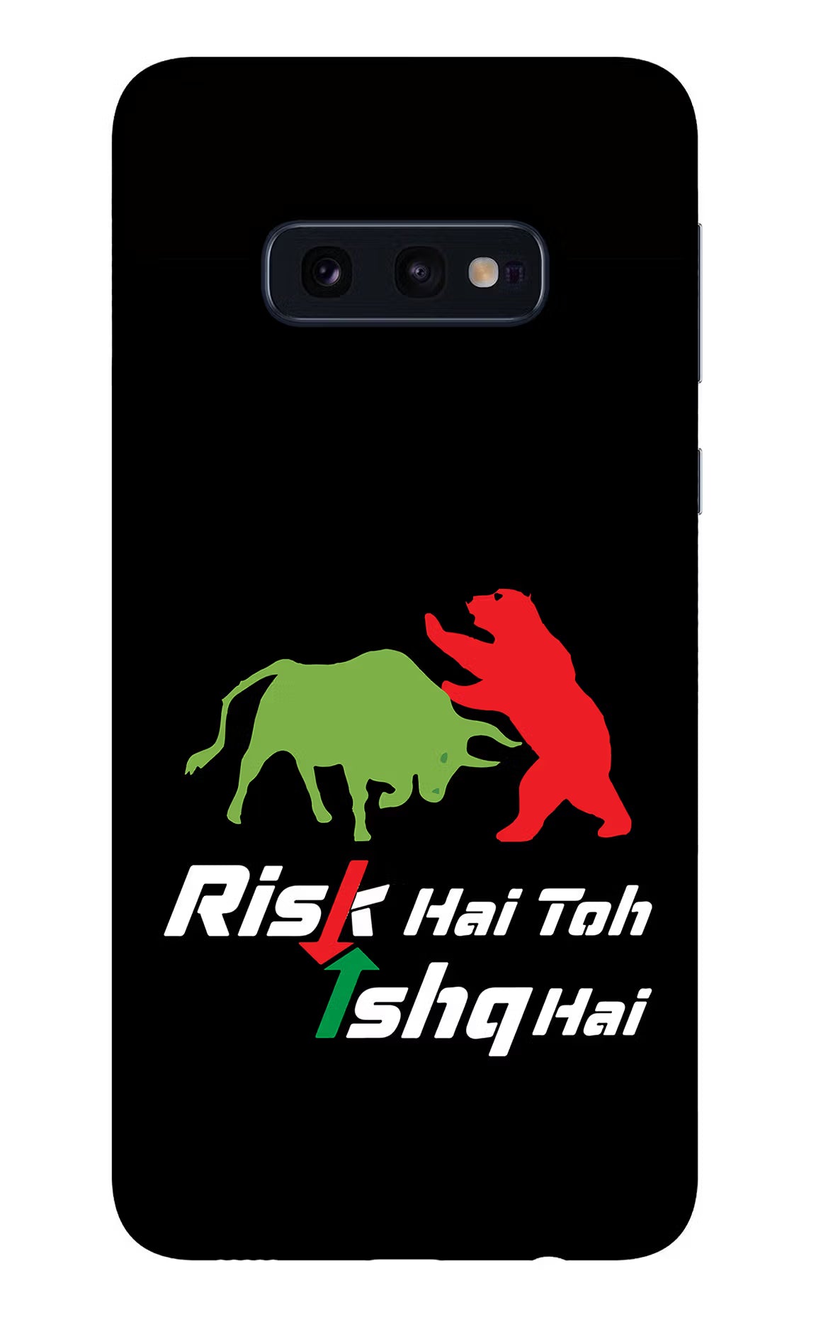Risk Hai Toh Ishq Hai Samsung S10E Back Cover - Risk Hai Toh Ishq Hai Samsung S10E Glass Case Back Cover by Casekaro Risk Hai Toh Ishq Hai Samsung S10E Glass Case Back Cover by Casekaro