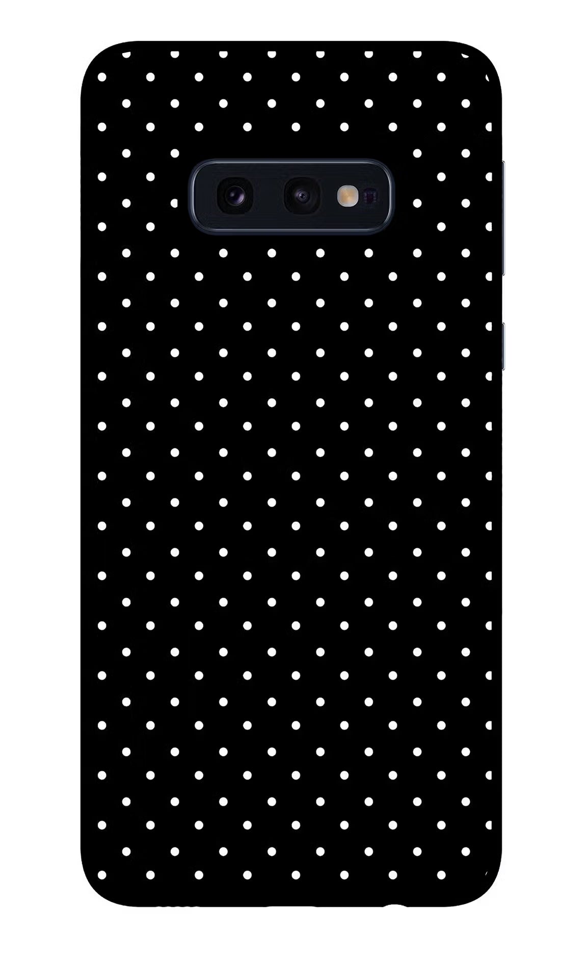 White Dots Samsung S10E Glass Case - White Dots Samsung S10E Glass Case White Dots Samsung S10E Glass Case