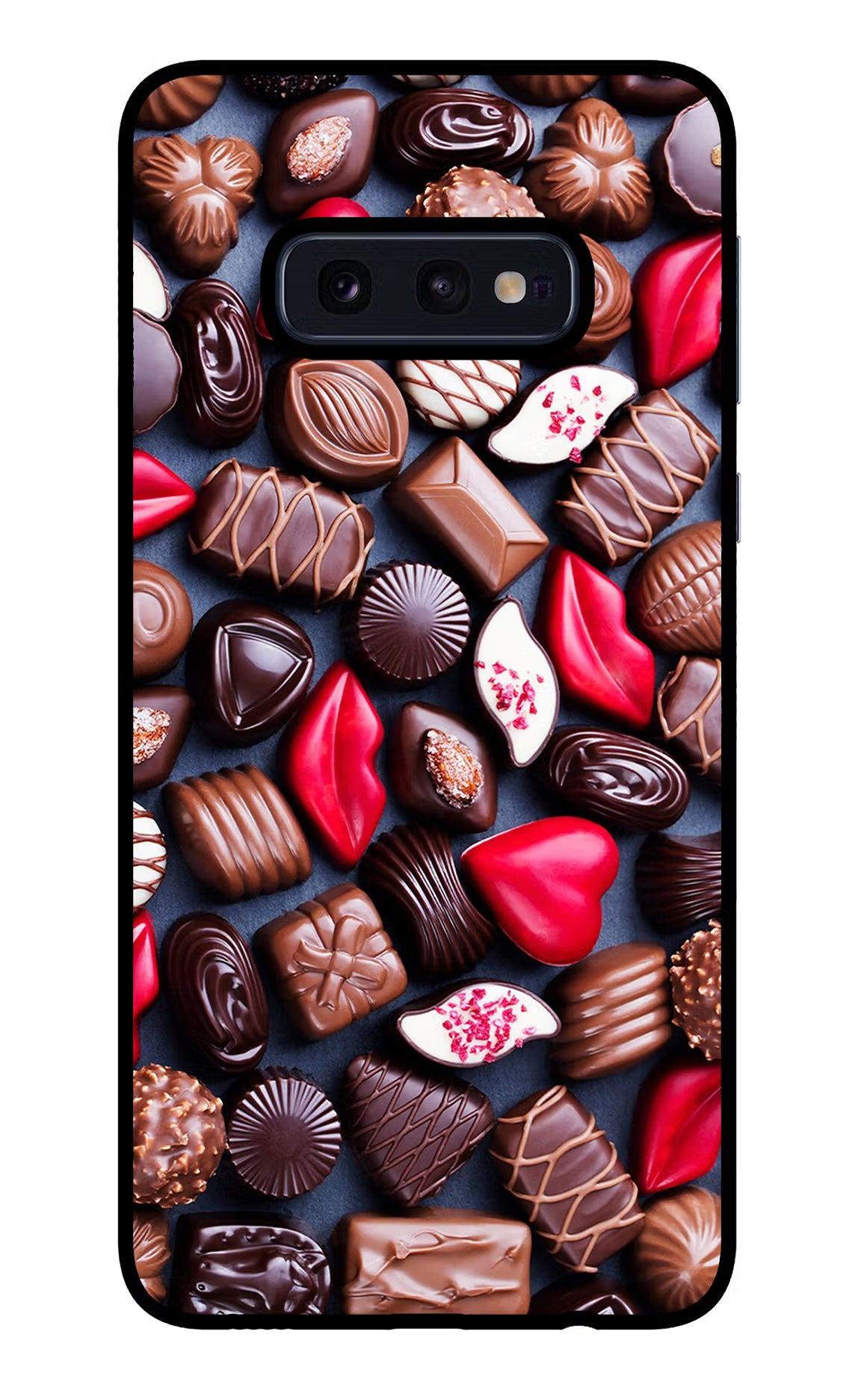 Chocolates Samsung S10E Back Cover - Chocolates Samsung S10E Glass Case Back Cover by Casekaro Chocolates Samsung S10E Glass Case Back Cover by Casekaro