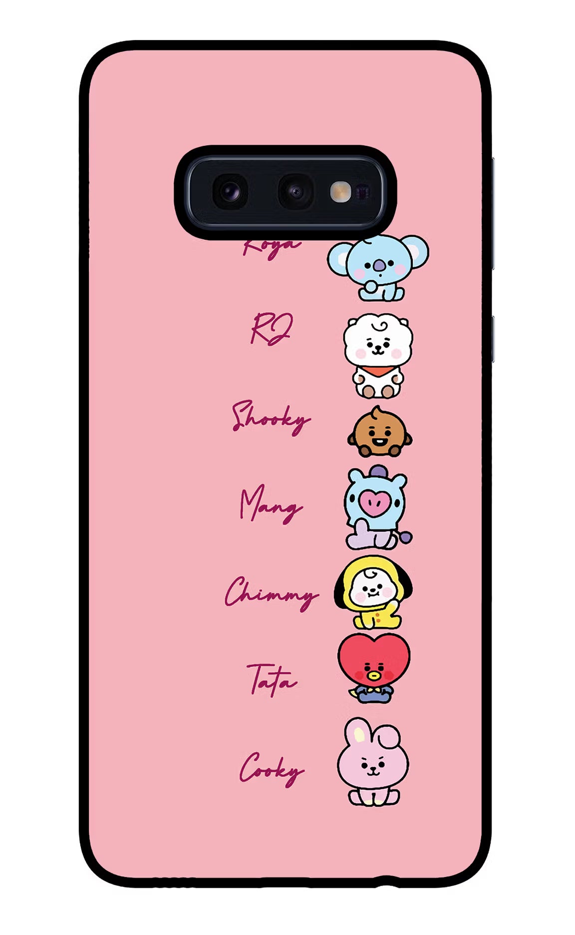 BTS names Samsung S10E Back Cover - BTS names Samsung S10E Glass Case Back Cover by Casekaro BTS names Samsung S10E Glass Case Back Cover by Casekaro