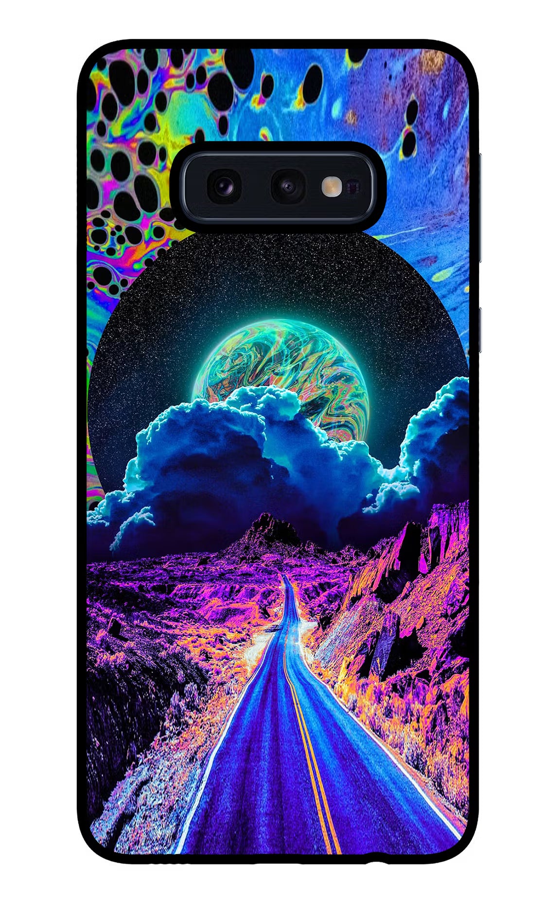 Psychedelic Painting Samsung S10E Back Cover - Psychedelic Painting Samsung S10E Glass Case Back Cover by Casekaro Psychedelic Painting Samsung S10E Glass Case Back Cover by Casekaro