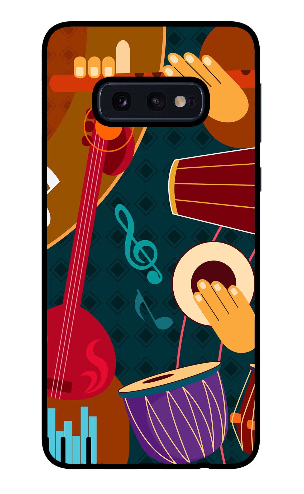 Music Instrument Samsung S10E Glass Case - Music Instrument Samsung S10E Glass Case Music Instrument Samsung S10E Glass Case