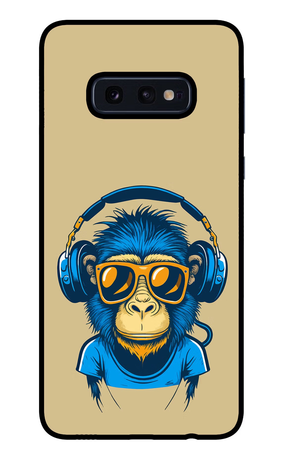 Monkey Headphone Samsung S10E Glass Case - Monkey Headphone Samsung S10E Glass Case Monkey Headphone Samsung S10E Glass Case