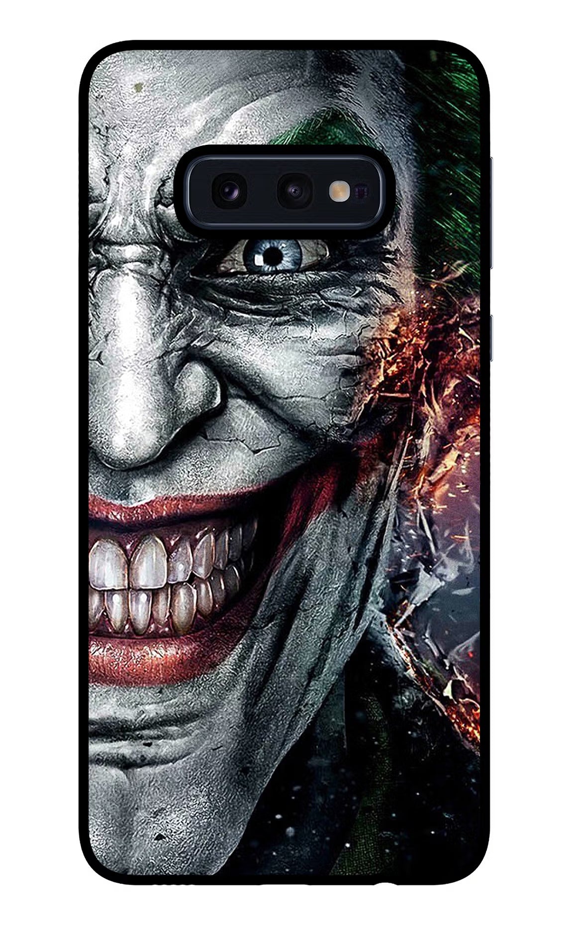 Joker Cam Samsung S10E Back Cover - Joker Cam Samsung S10E Glass Case Back Cover by Casekaro Joker Cam Samsung S10E Glass Case Back Cover by Casekaro