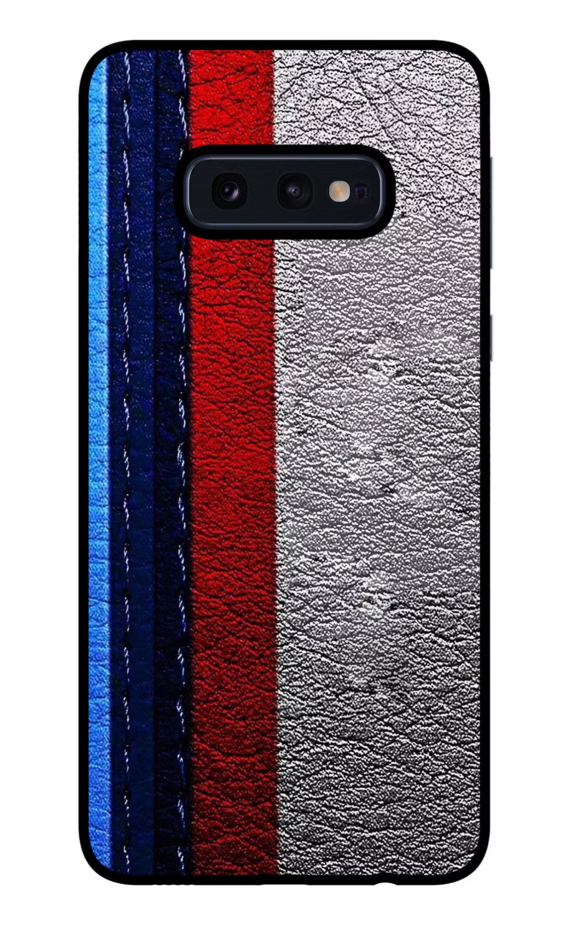BMW Stripes Samsung S10E Back Cover - BMW Stripes Samsung S10E Glass Case Back Cover by Casekaro BMW Stripes Samsung S10E Glass Case Back Cover by Casekaro