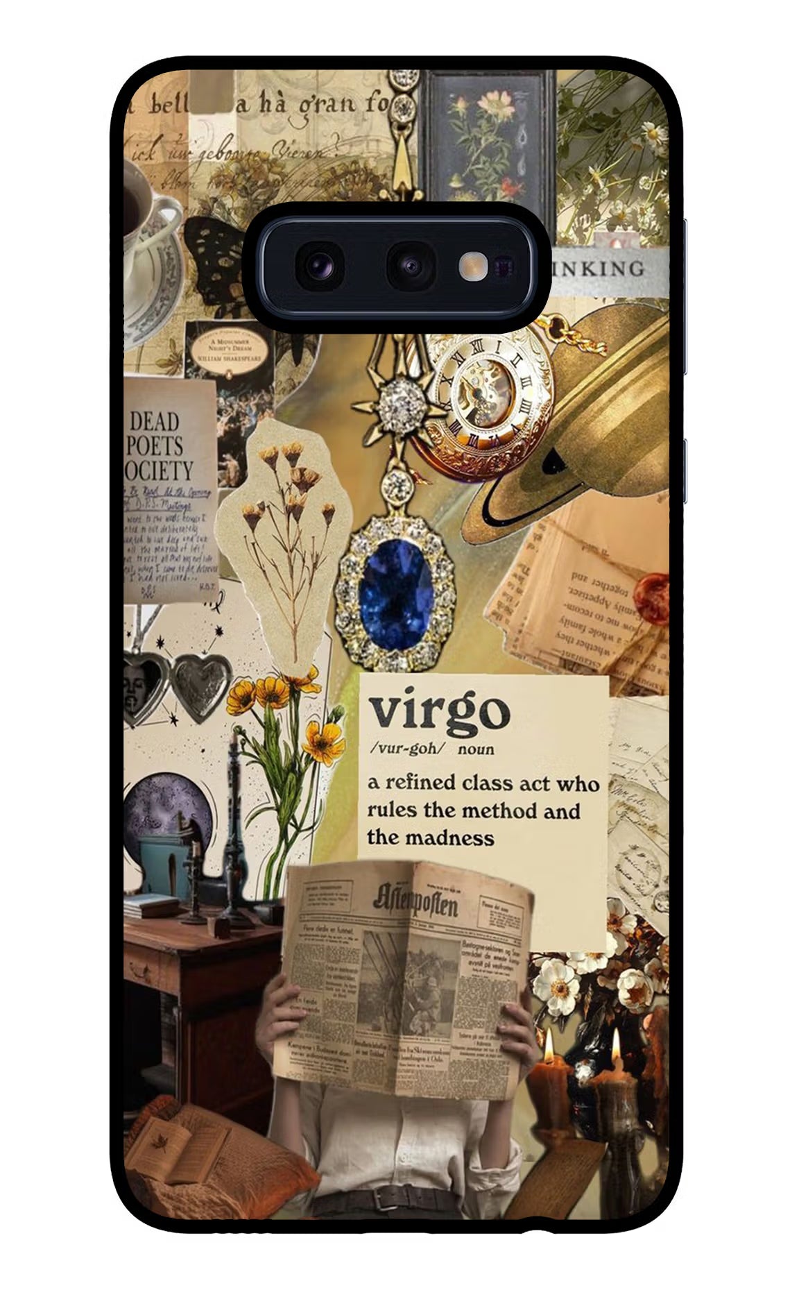 Virgo Zodiac Samsung S10E Back Cover - Virgo Zodiac Samsung S10E Glass Case Back Cover by Casekaro Virgo Zodiac Samsung S10E Glass Case Back Cover by Casekaro