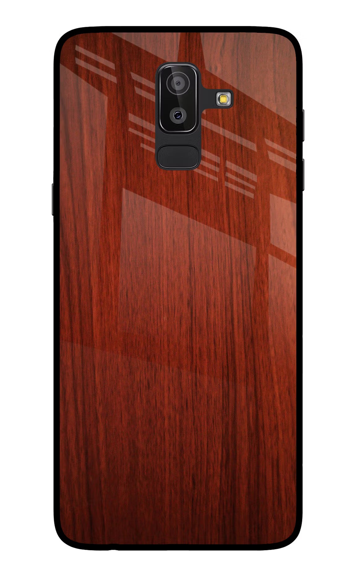 Wooden Plain Pattern Samsung On8 2018 Back Cover - Wooden Plain Pattern Samsung On8 2018 Glass Case Back Cover by Casekaro Wooden Plain Pattern Samsung On8 2018 Glass Case Back Cover by Casekaro