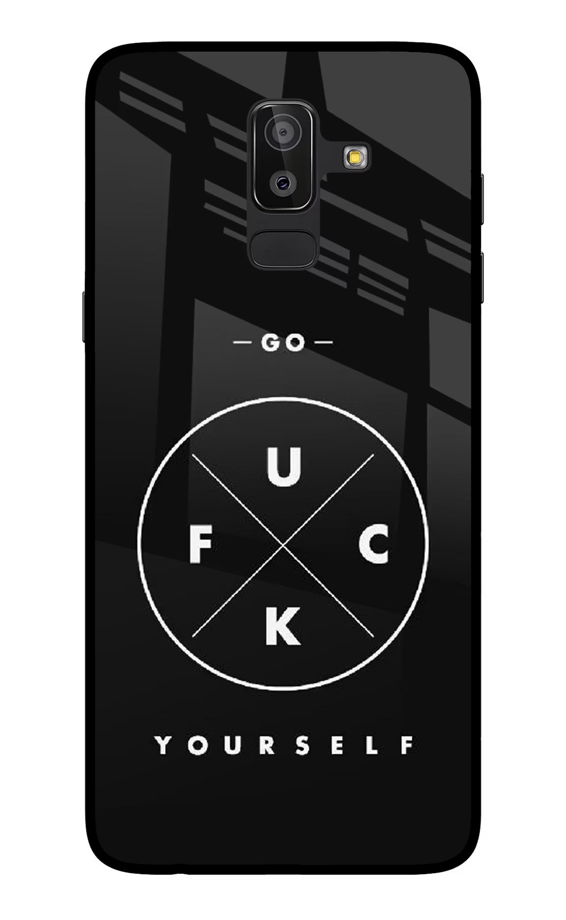 Go Fuck Yourself Samsung On8 2018 Back Cover - Go Fuck Yourself Samsung On8 2018 Glass Case Back Cover by Casekaro Go Fuck Yourself Samsung On8 2018 Glass Case Back Cover by Casekaro